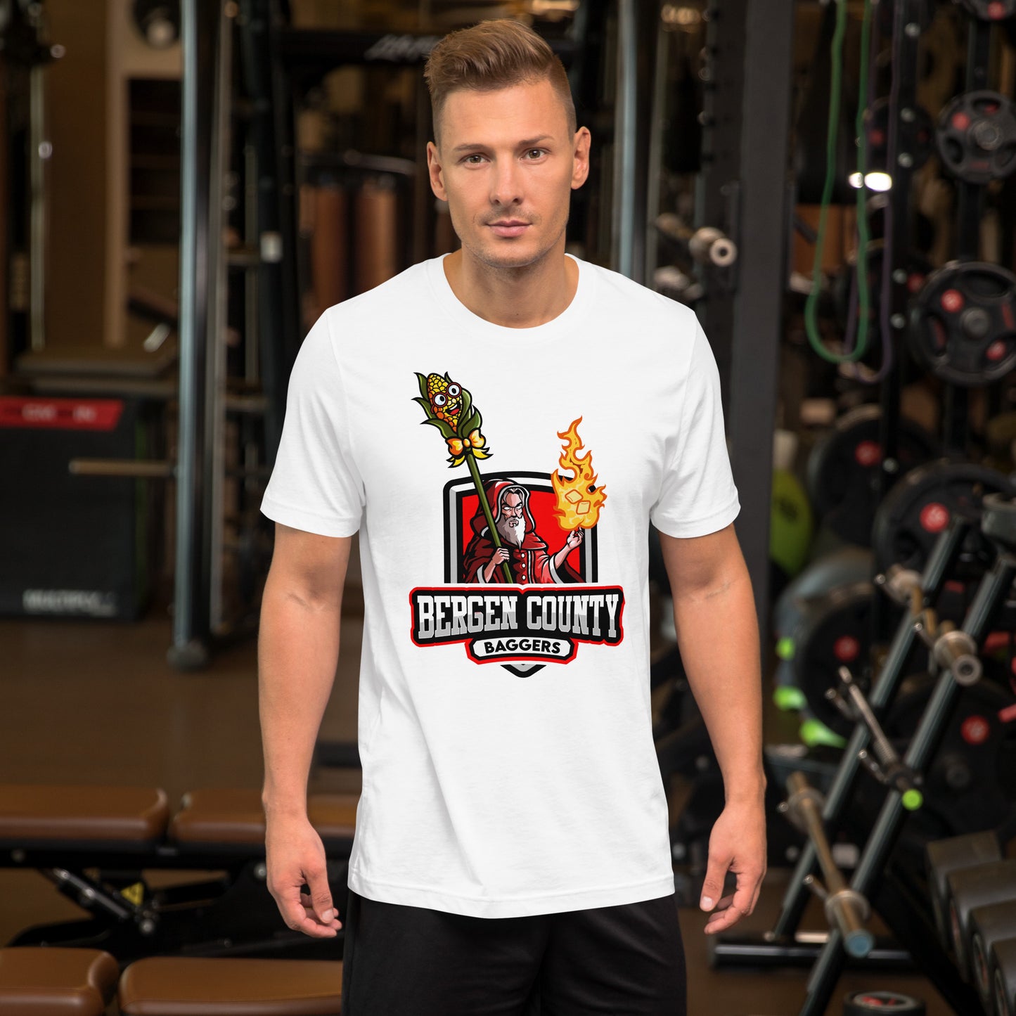 BCB Wizard bust with cornstalk staff Unisex t-shirt