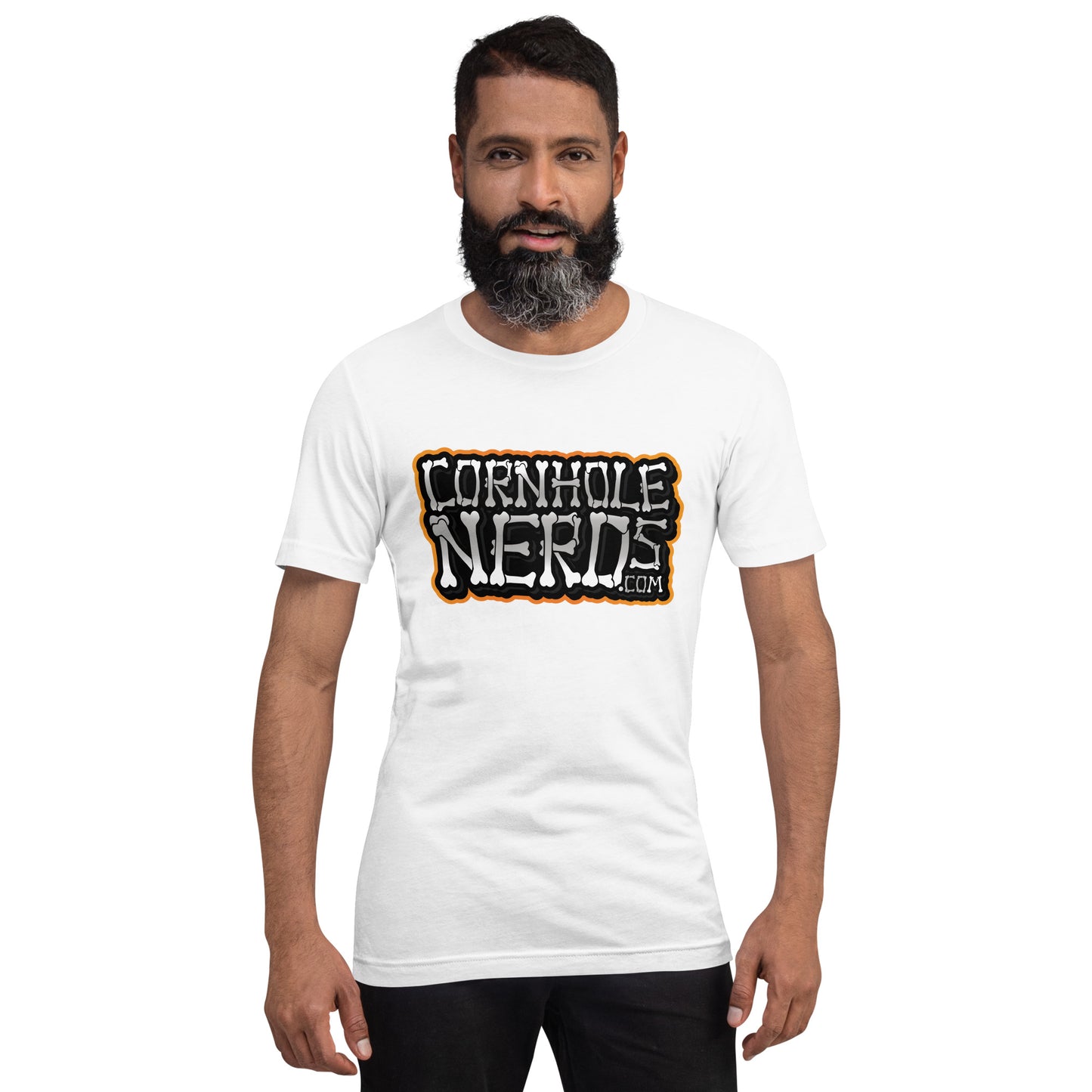 Cornhole Nerds Bones logo Unisex t-shirt