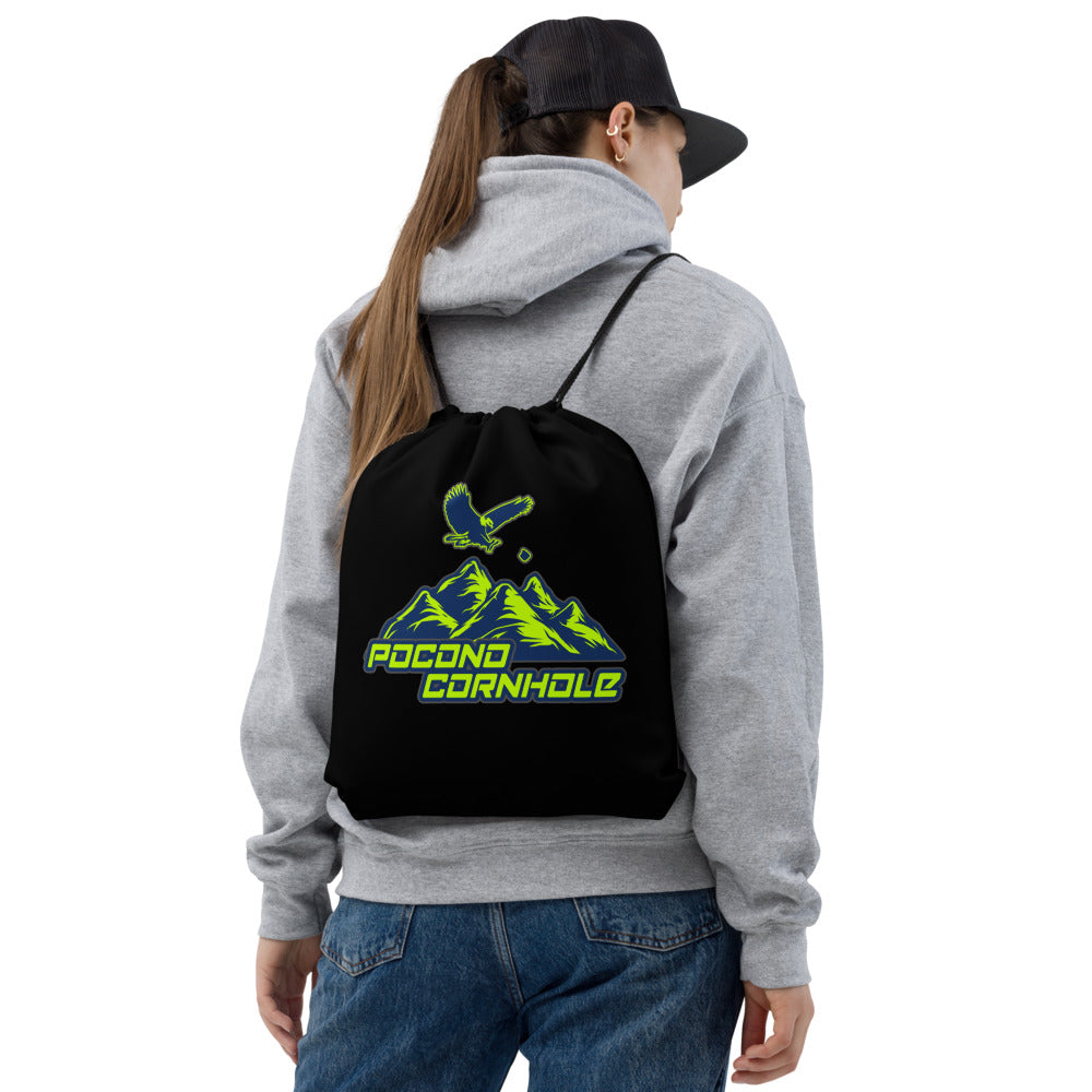 Pocono Cornhole Drawstring bag