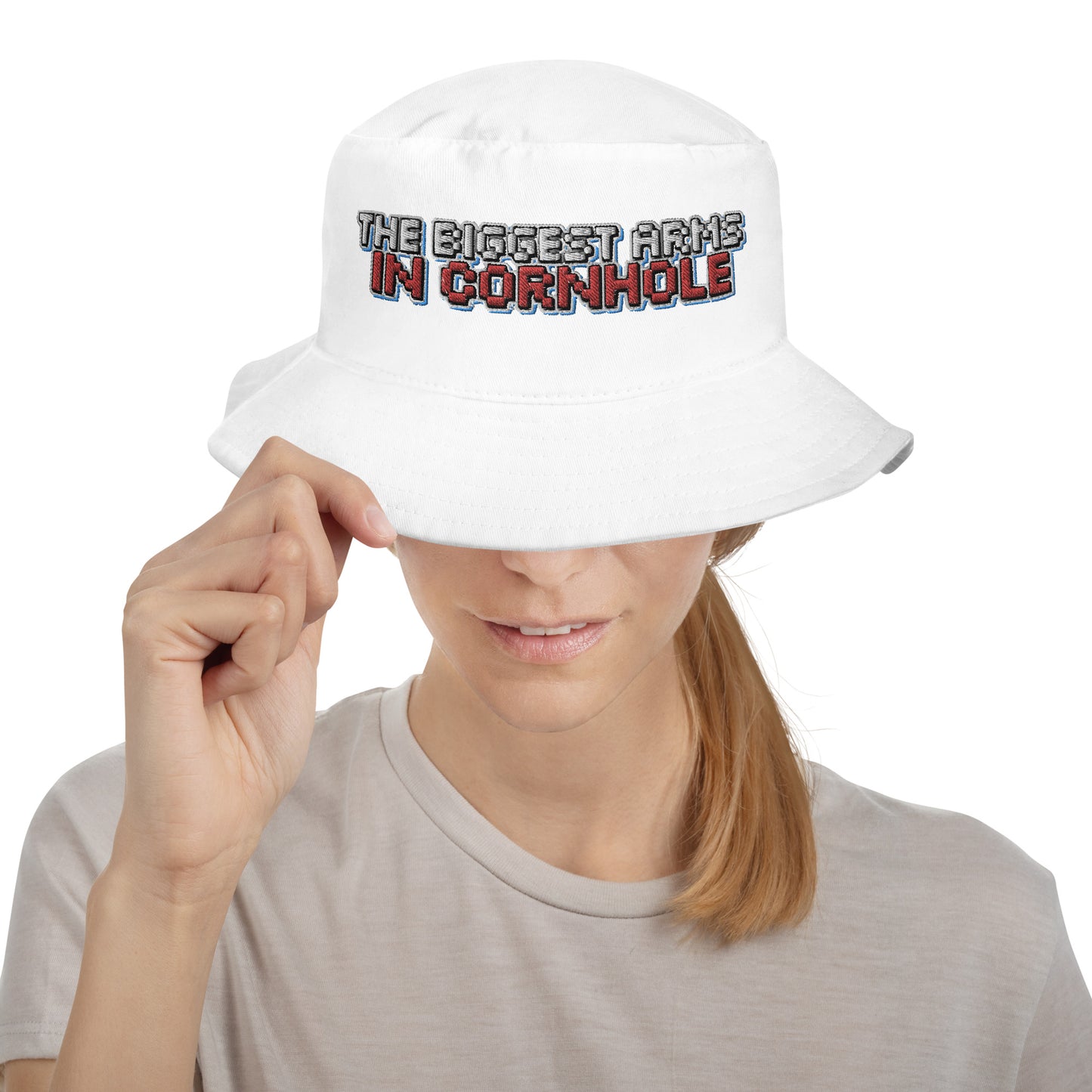 The Biggest Arms in Cornhole Bucket Hat