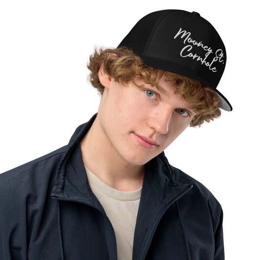 Mooney St. Cornhole flex fit mesh backed hat