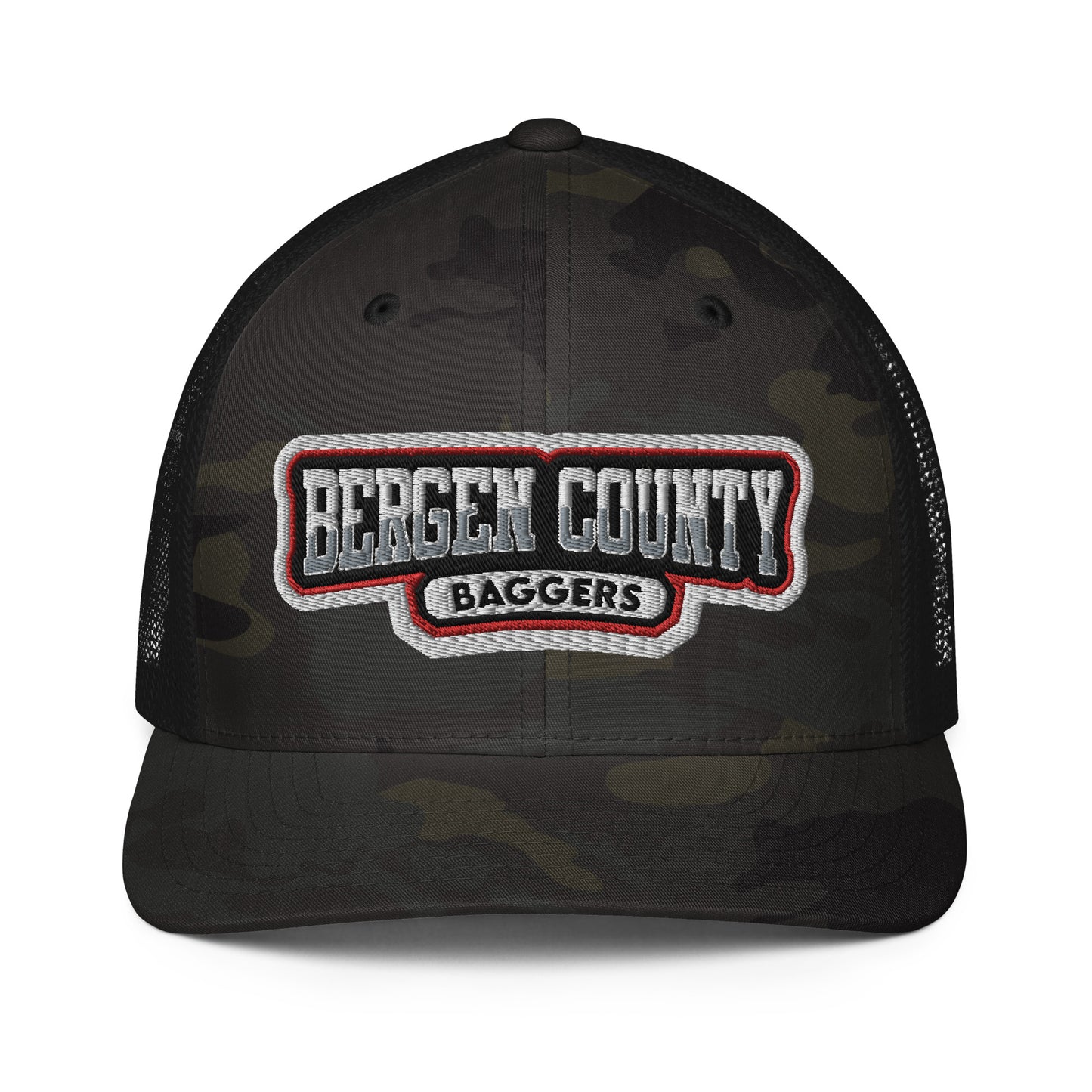 Bergen County Baggers flex fit mesh backed hat