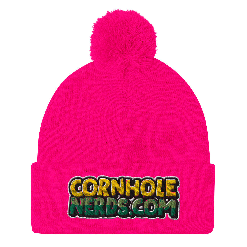 Cornhole Nerds Pom-Pom Beanie