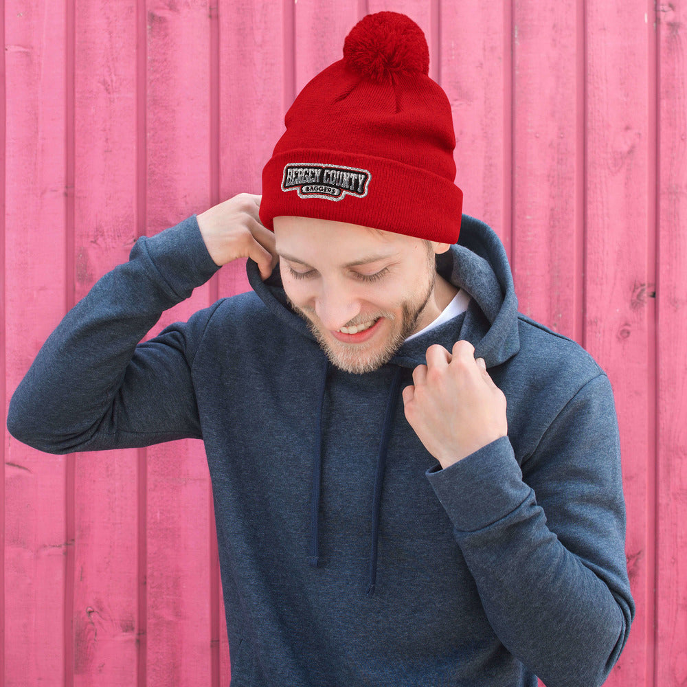 Bergen County Baggers Pom-Pom Beanie