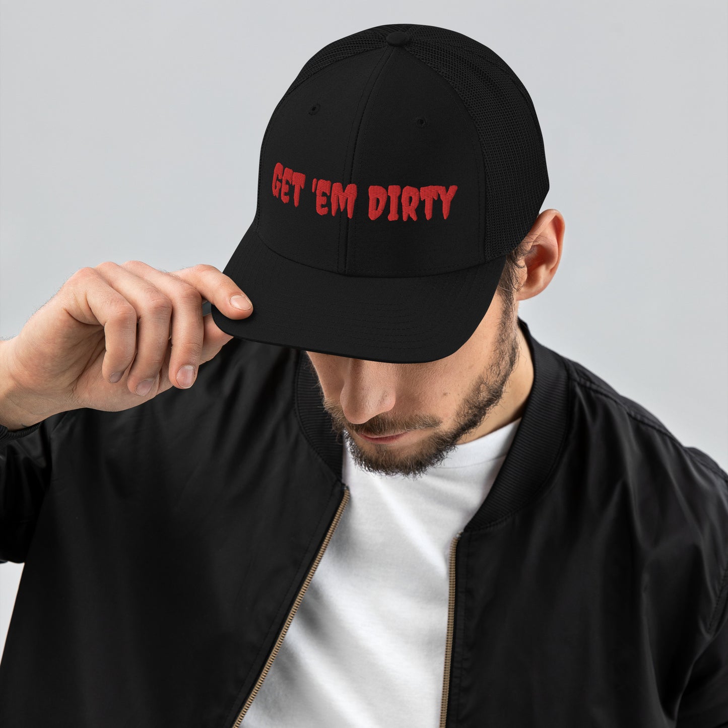 Get 'em Dirty Richardson 112 Snap back Trucker Cap