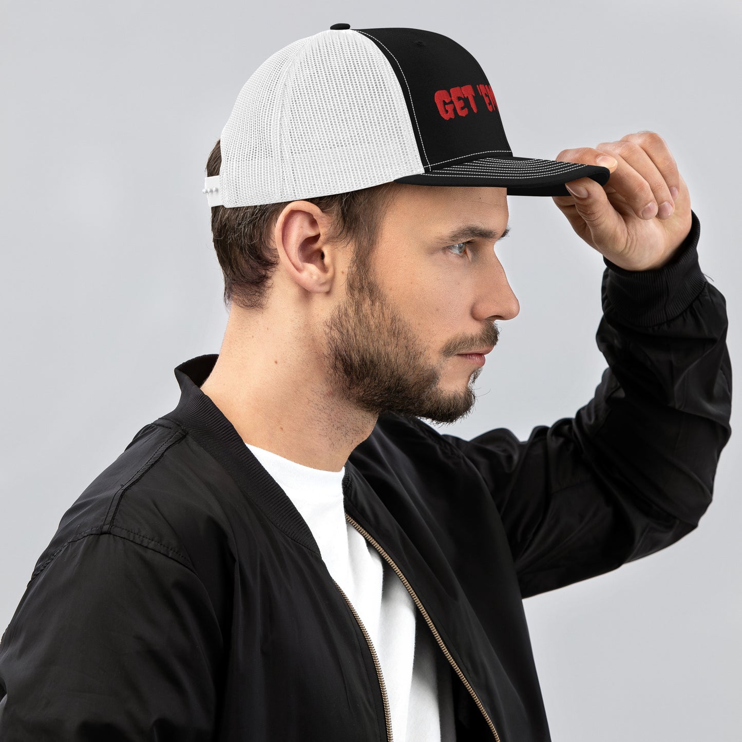Get 'em Dirty Richardson 112 Snap back Trucker Cap