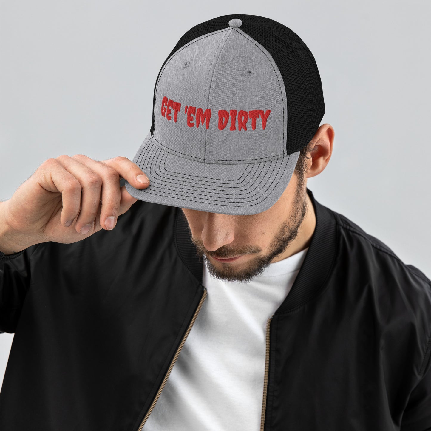 Get 'em Dirty Richardson 112 Snap back Trucker Cap