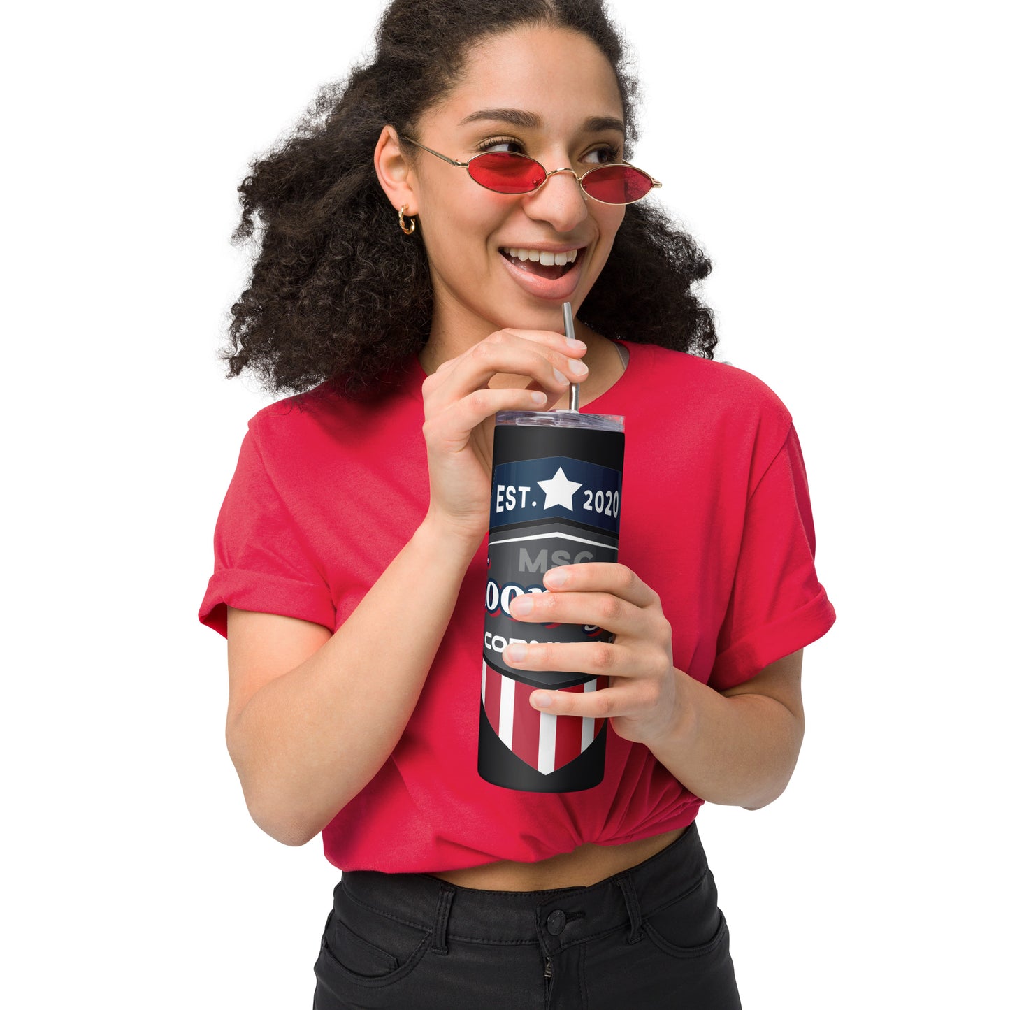 Mooney St. Cornhole Stainless steel tumbler