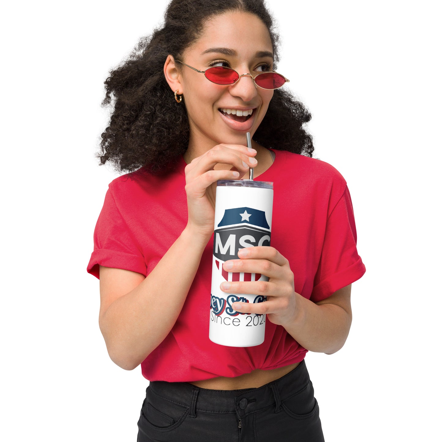 Mooney St. Cornhole Stainless steel tumbler