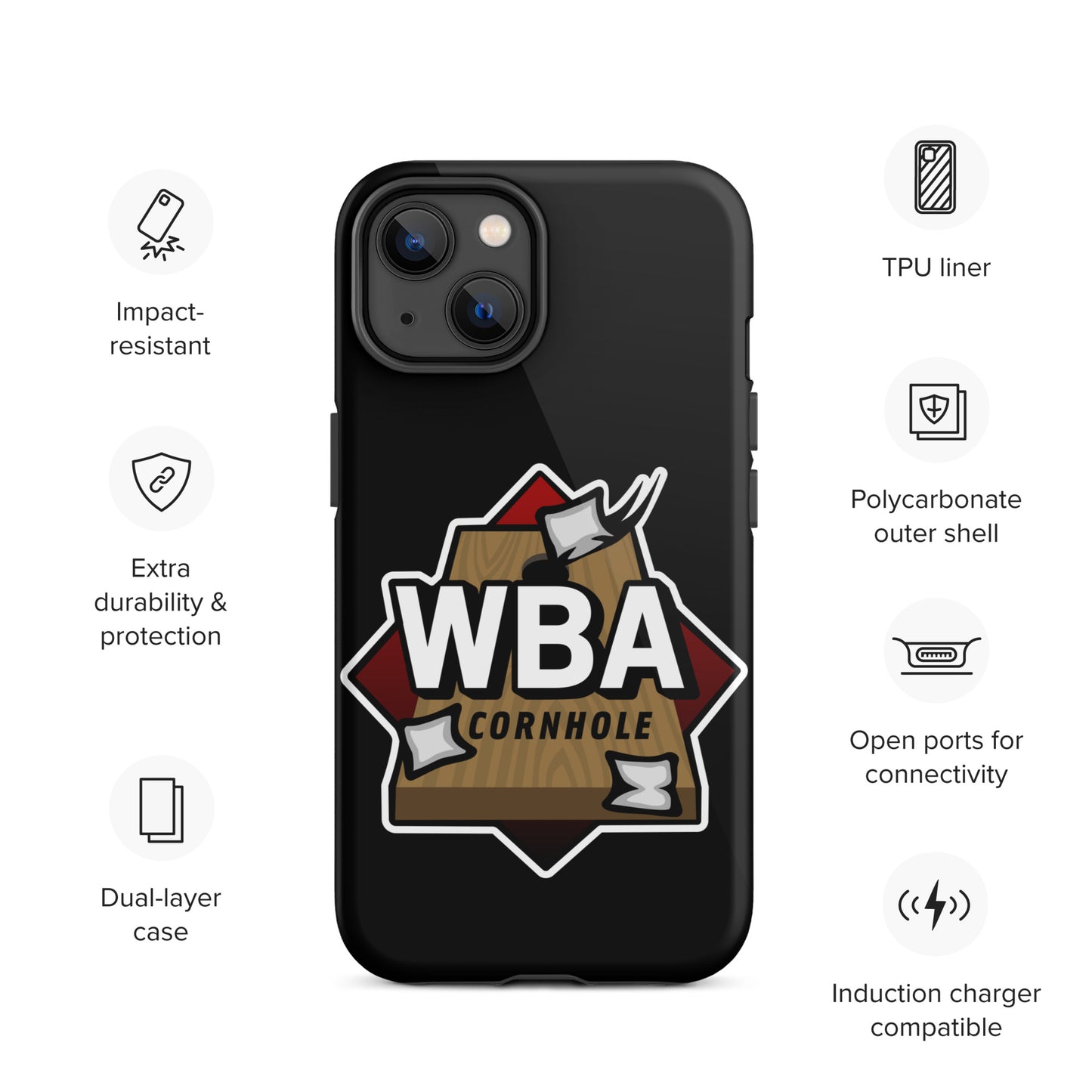 WBA Cornhole Tough Case for iPhone®