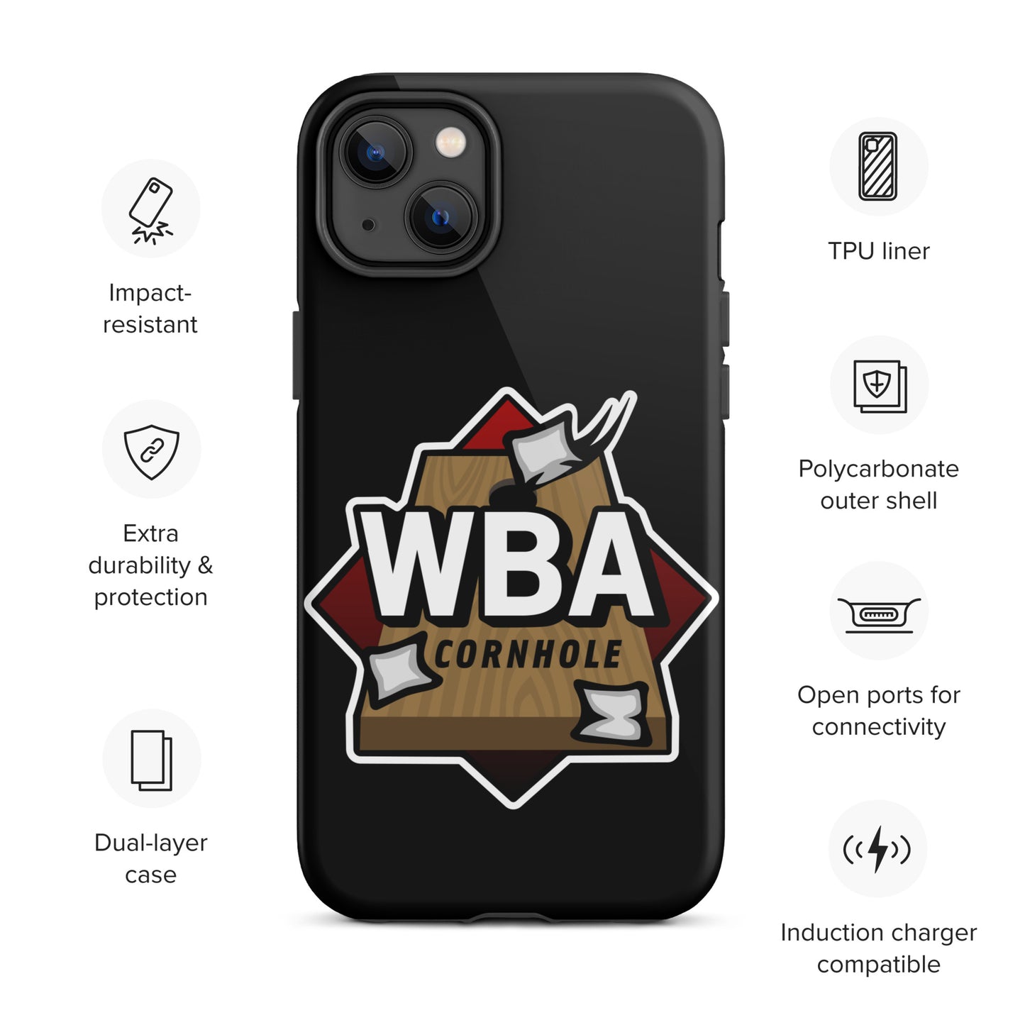 WBA Cornhole Tough Case for iPhone®