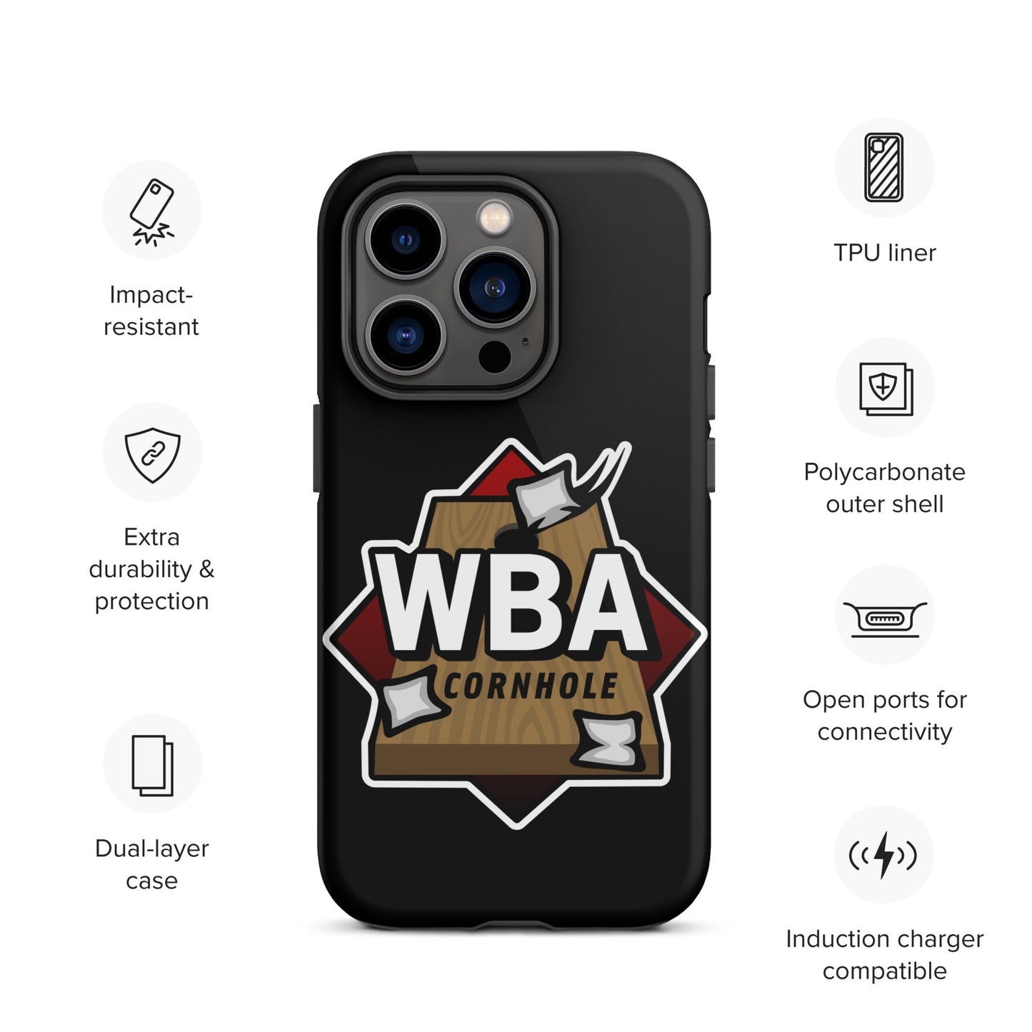 WBA Cornhole Tough Case for iPhone®