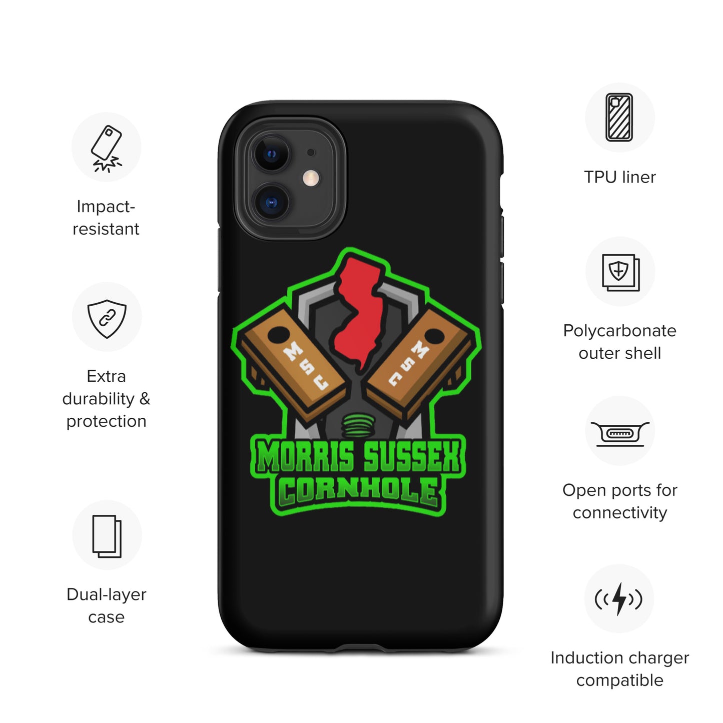 Morris Sussex Cornhole Tough iPhone case
