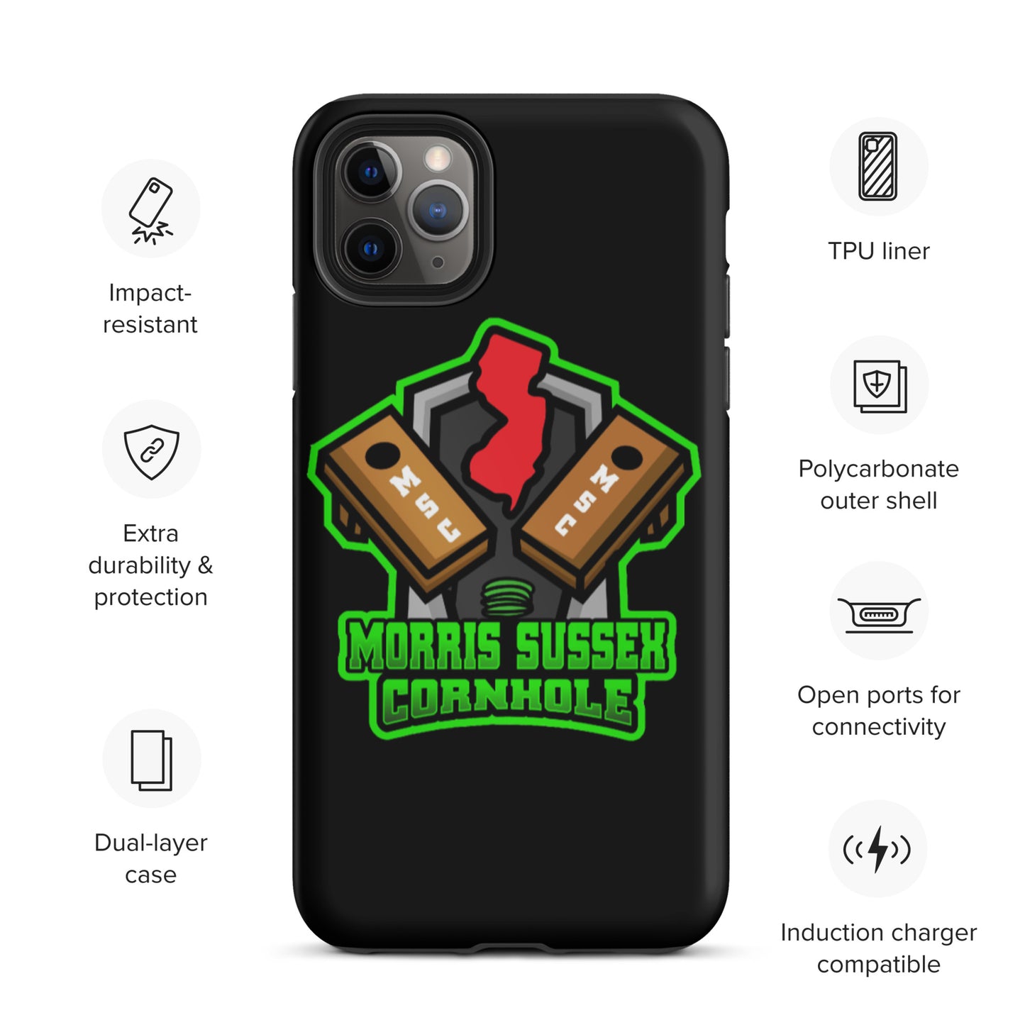 Morris Sussex Cornhole Tough iPhone case