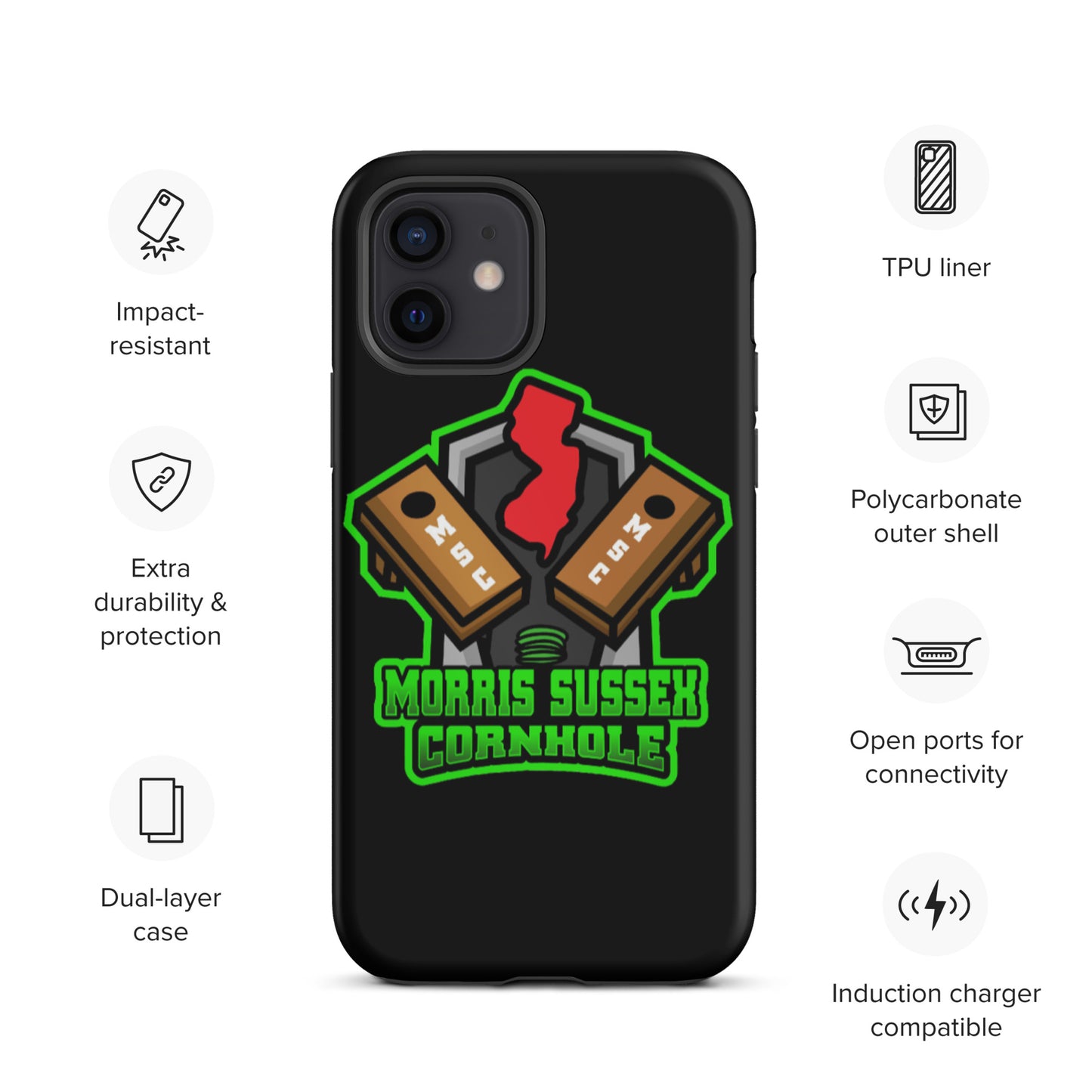 Morris Sussex Cornhole Tough iPhone case