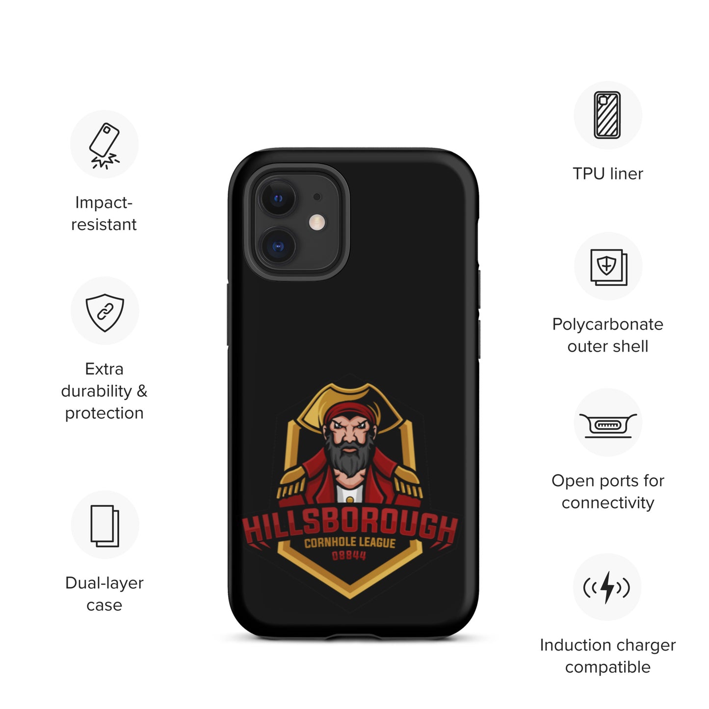 Hillsborough Cornhole Tough iPhone case