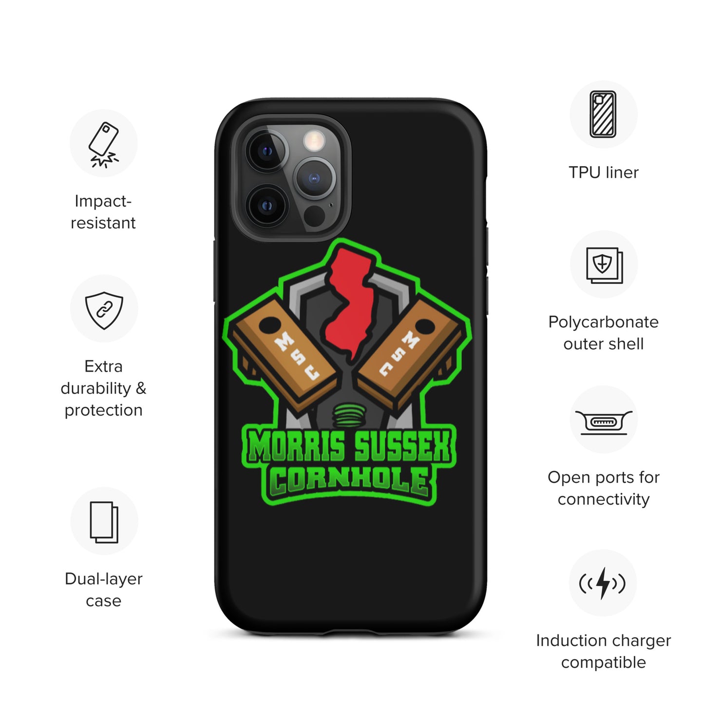 Morris Sussex Cornhole Tough iPhone case
