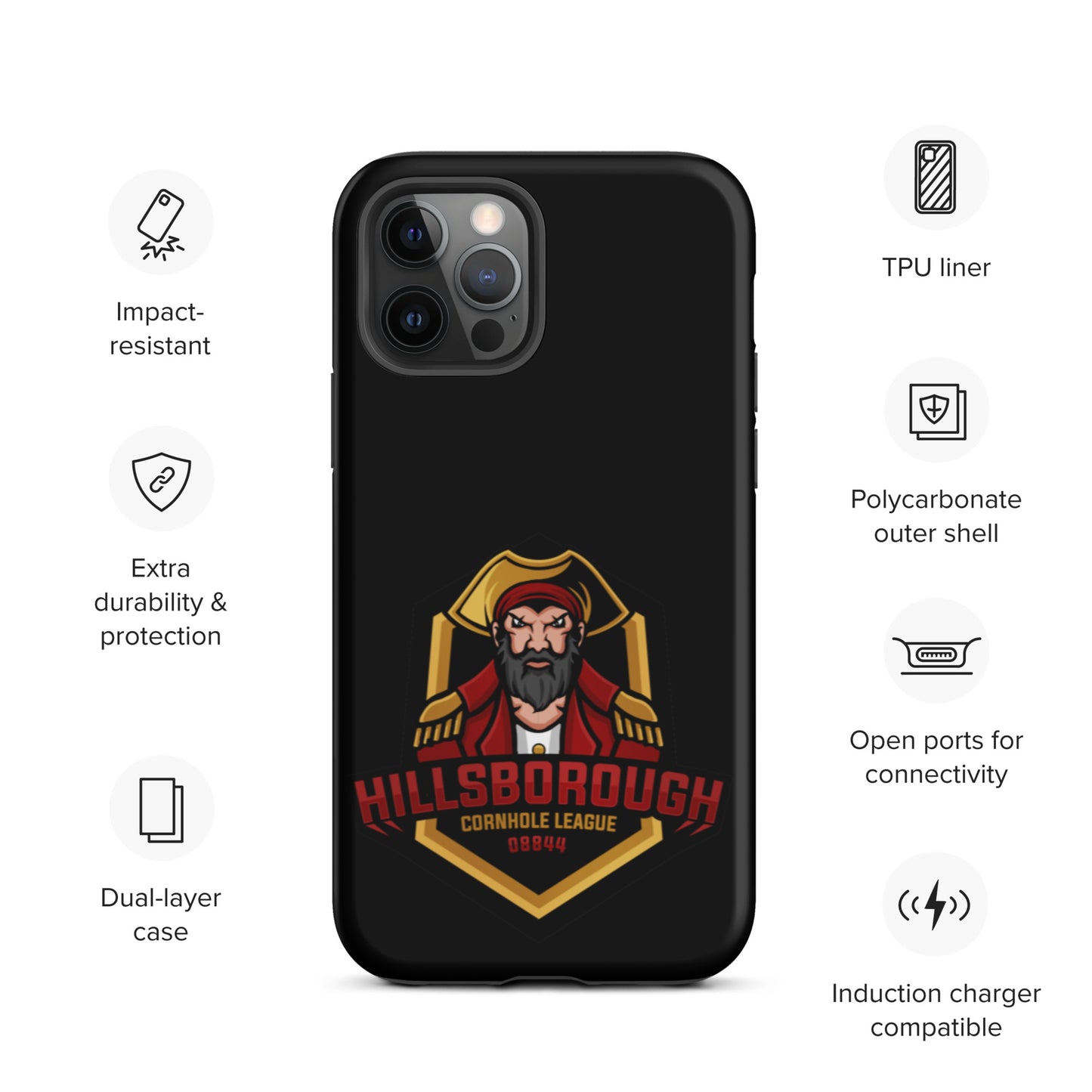 Hillsborough Cornhole Tough iPhone case