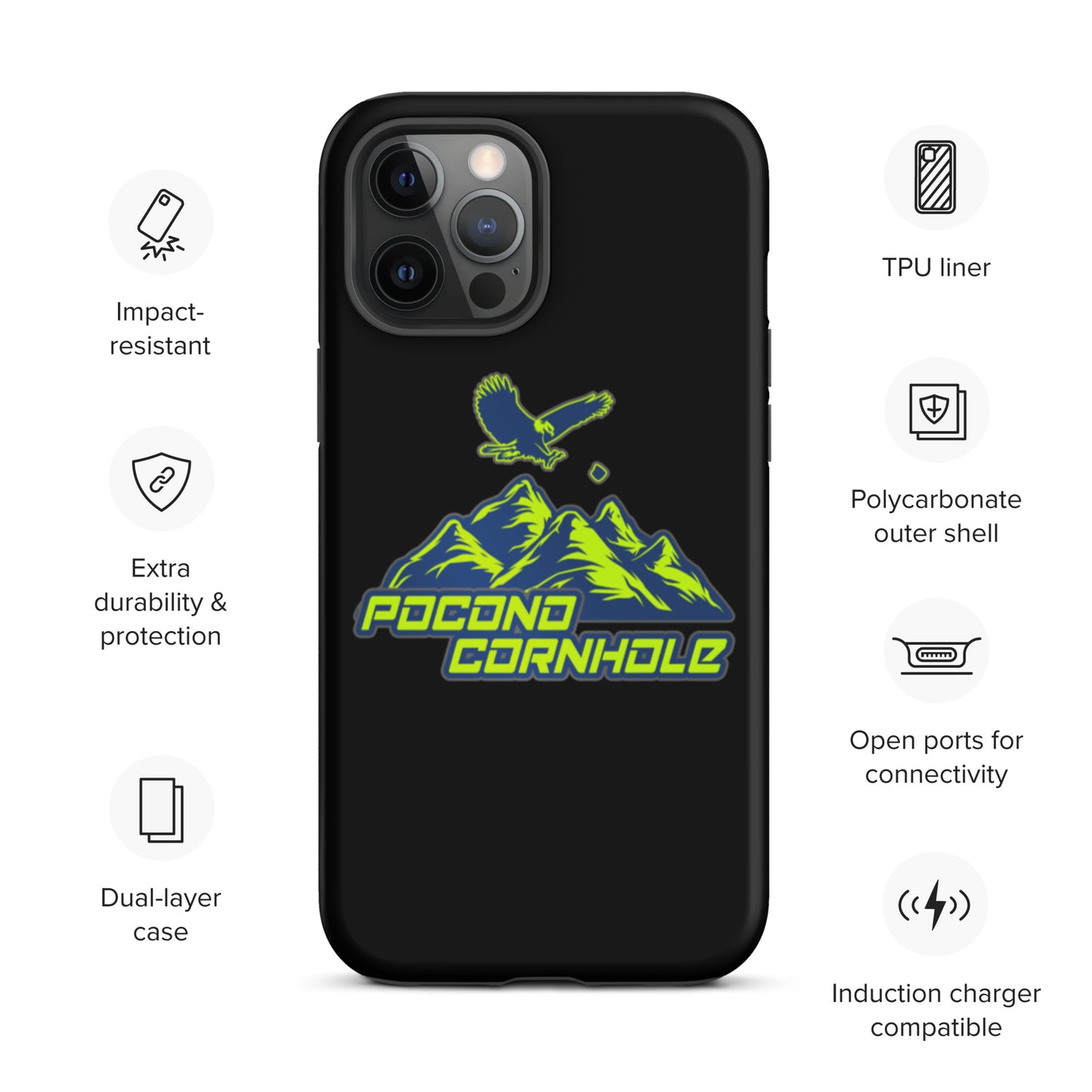 Pocono Cornhole Tough iPhone case