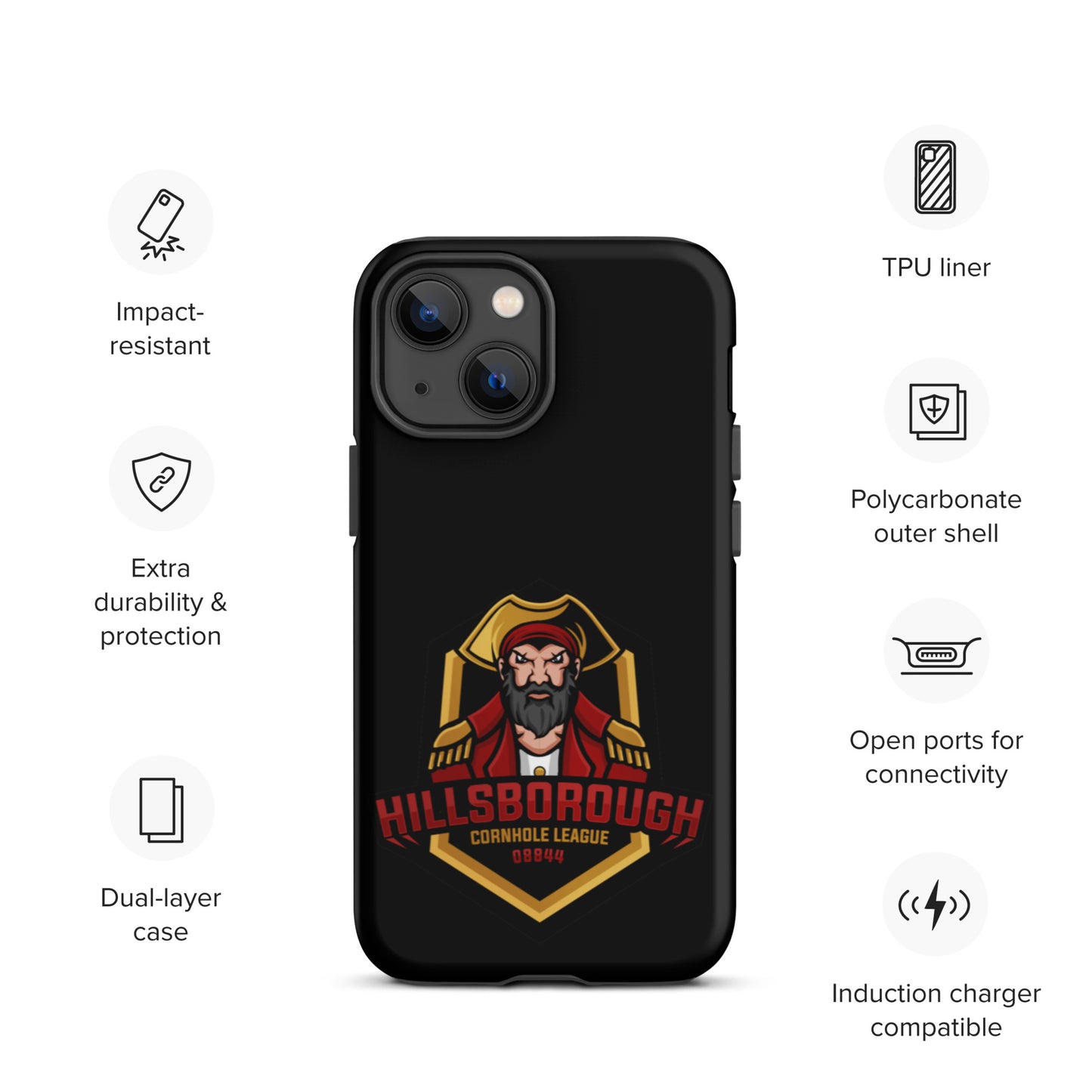 Hillsborough Cornhole Tough iPhone case
