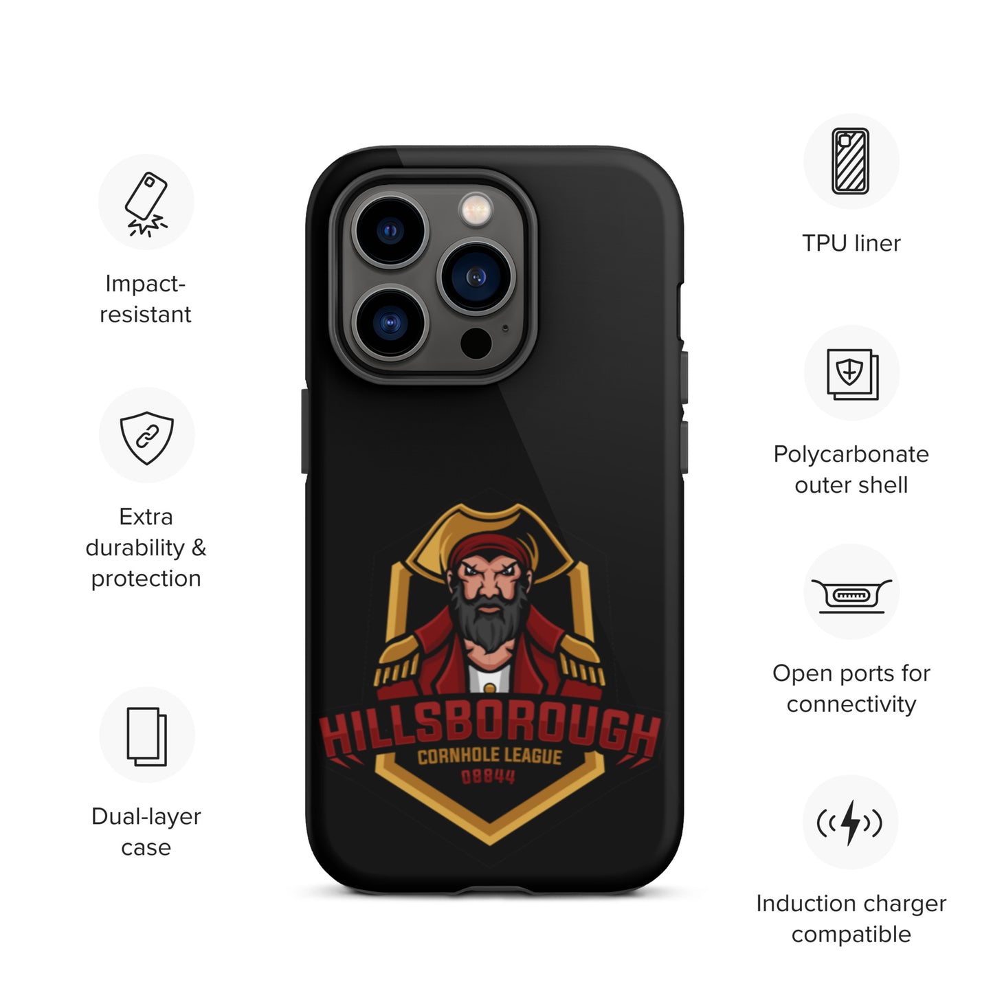 Hillsborough Cornhole Tough iPhone case