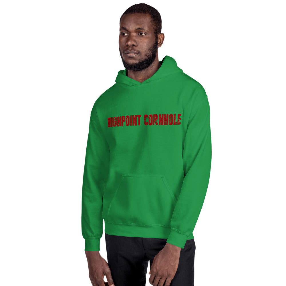 Highpoint Cornhole red lettered logo Unisex Hoodie