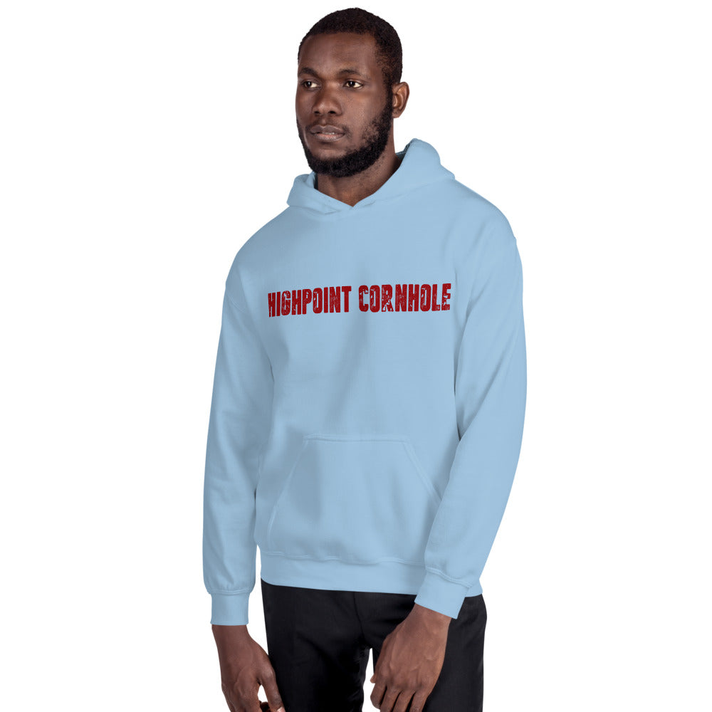 Highpoint Cornhole red lettered logo Unisex Hoodie