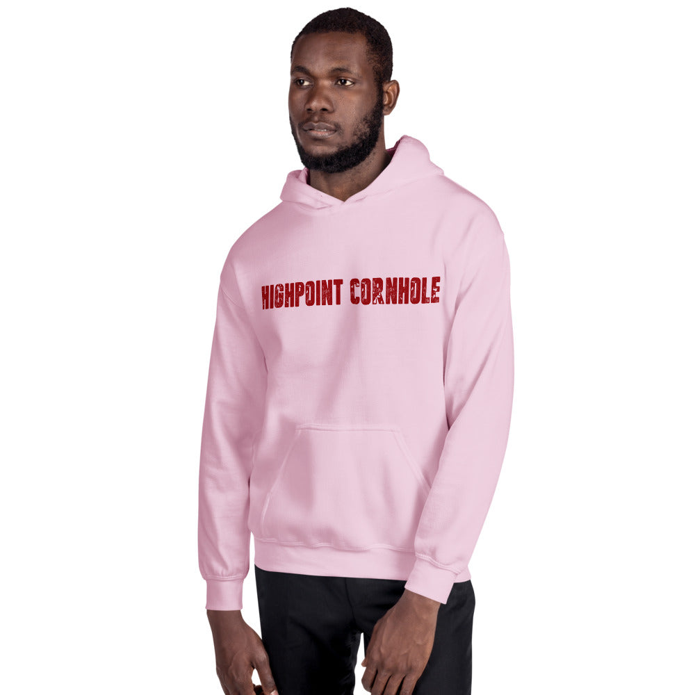 Highpoint Cornhole red lettered logo Unisex Hoodie