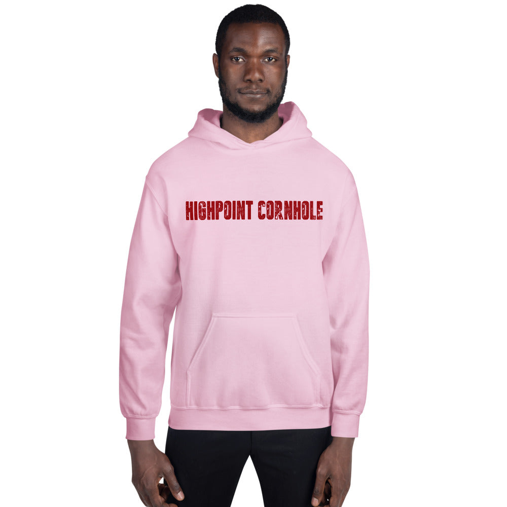 Highpoint Cornhole red lettered logo Unisex Hoodie