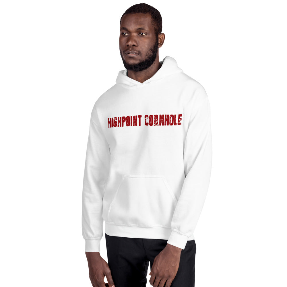 Highpoint Cornhole red lettered logo Unisex Hoodie