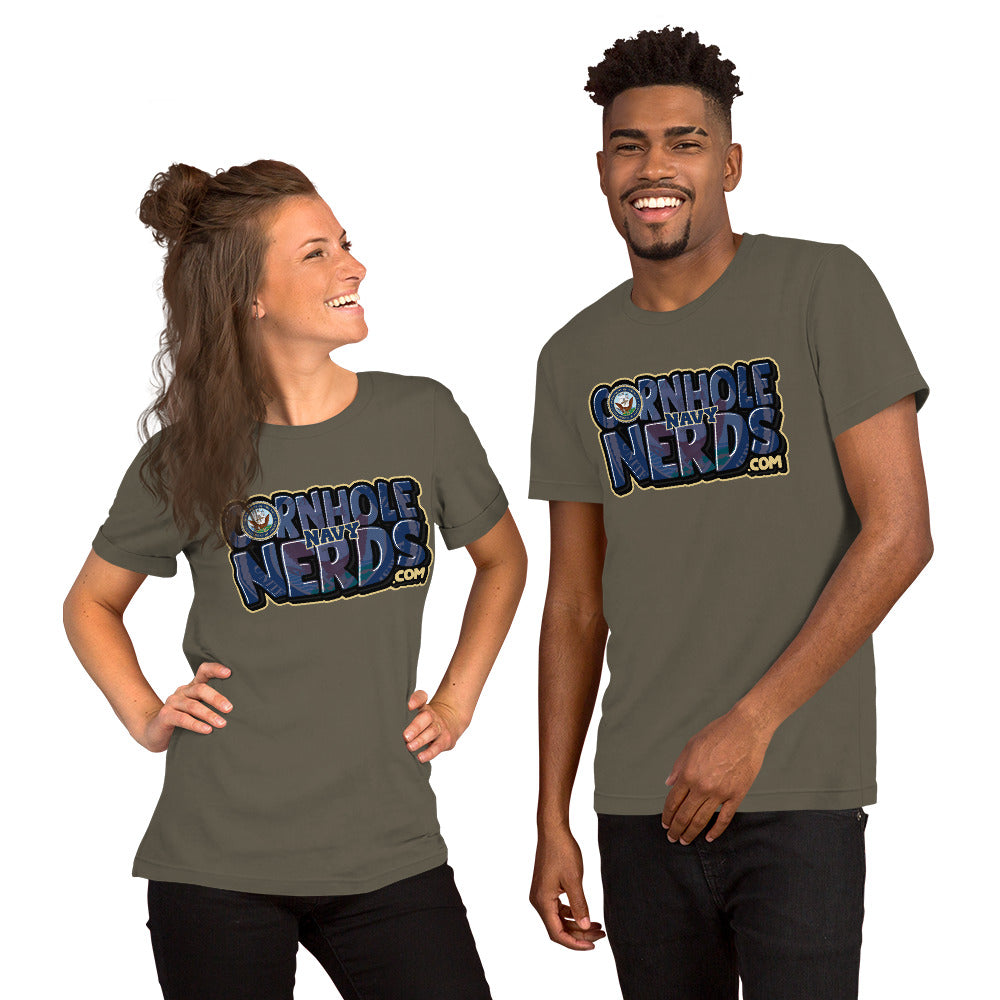 Cornhole Nerds Navy Unisex t-shirt