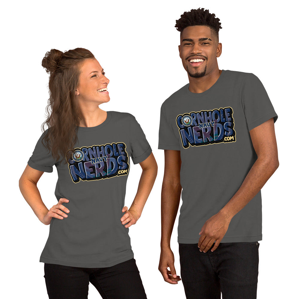 Cornhole Nerds Navy Unisex t-shirt