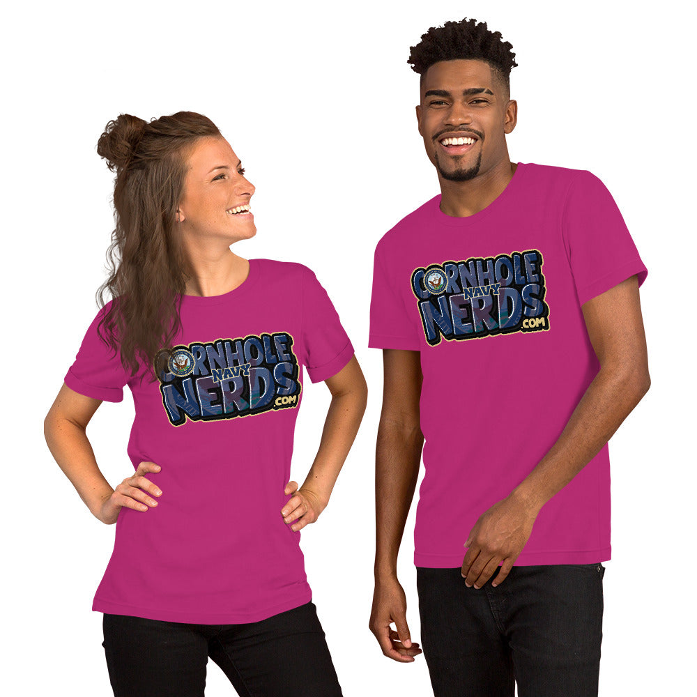 Cornhole Nerds Navy Unisex t-shirt