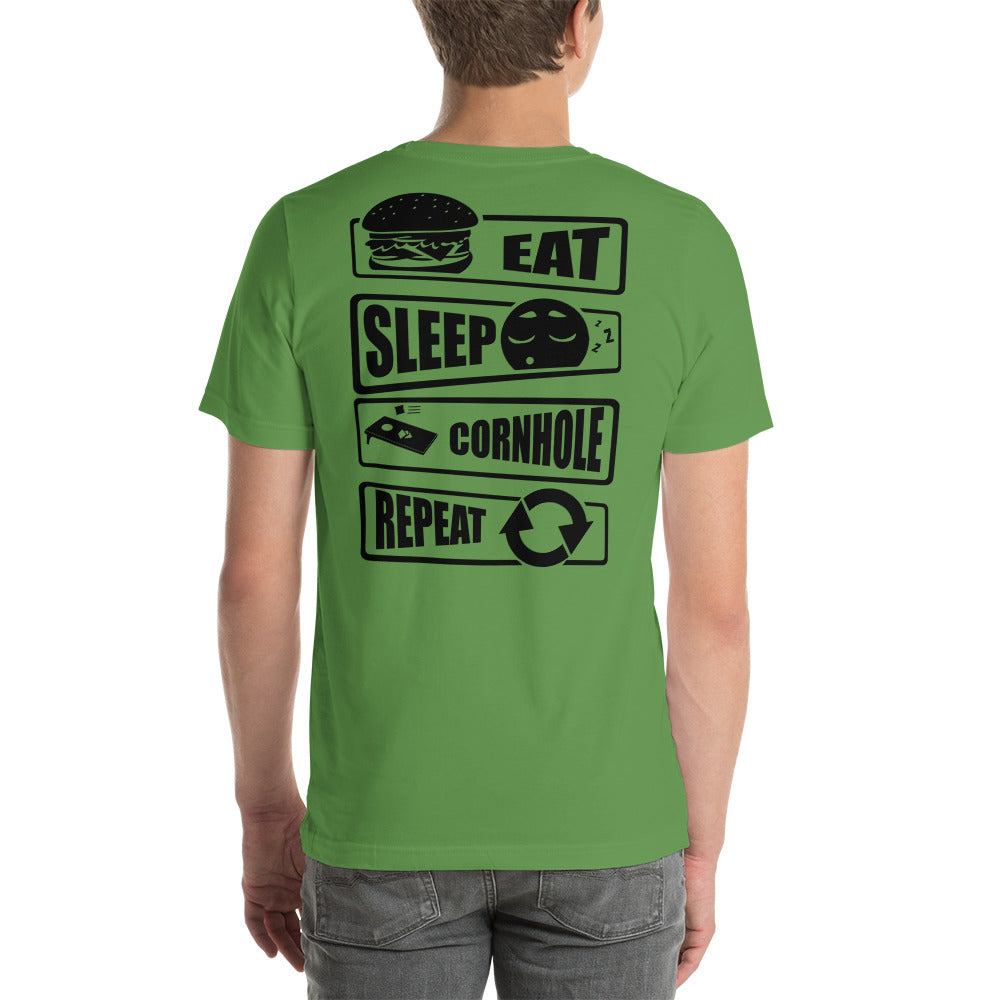 BCB eat sleep cornhole repeat Unisex T-Shirt