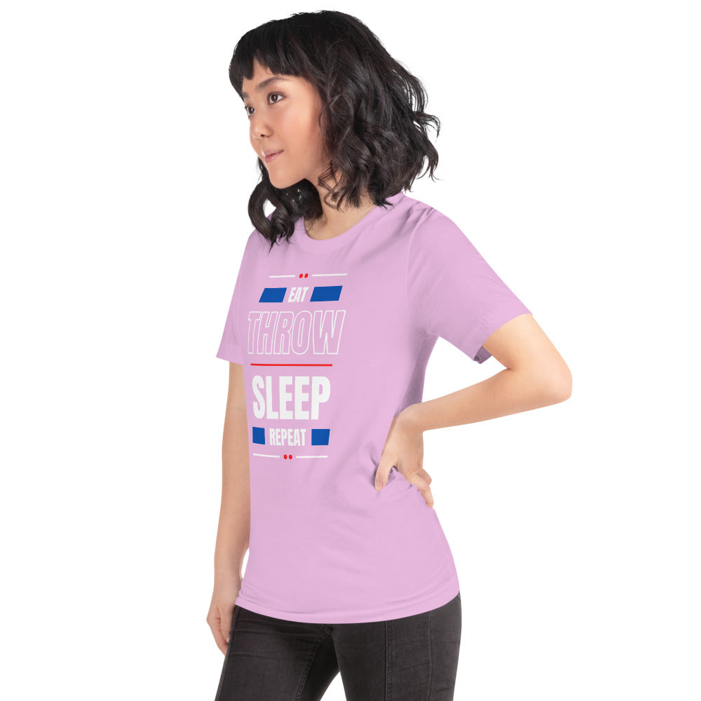 Eat Throw Sleep Repeat Unisex T-Shirt
