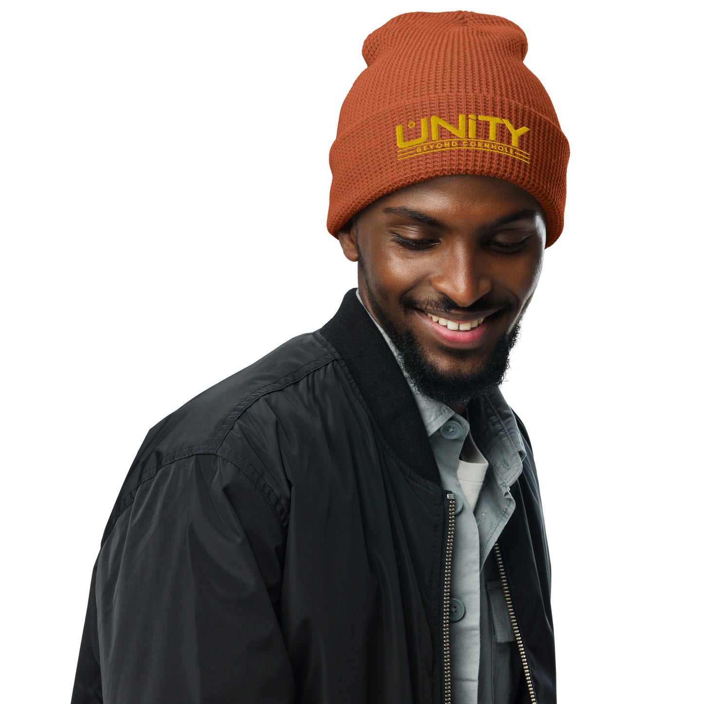 Unity Beyond Cornhole Waffle beanie