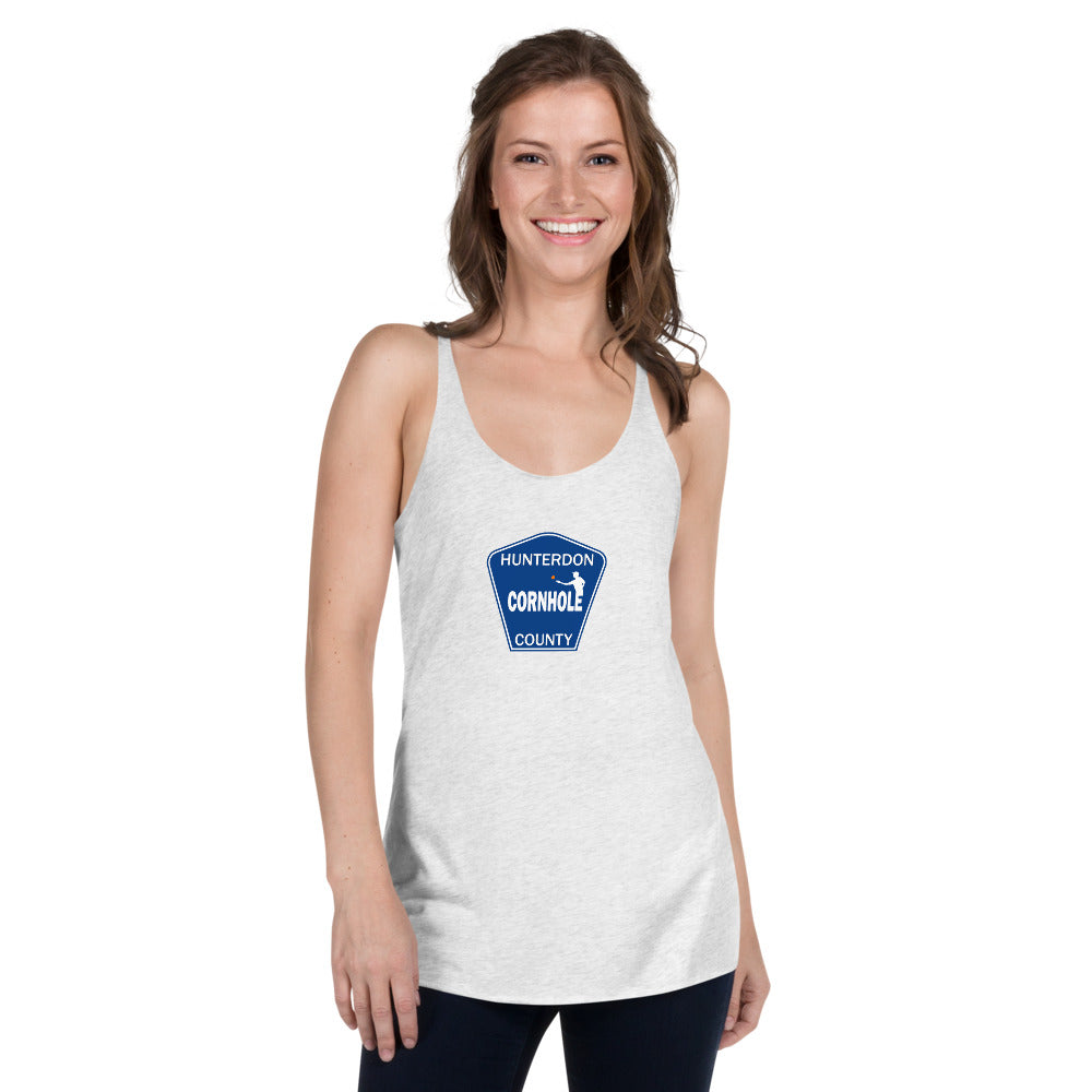 Hunterdon County Cornhole Women's Racerback Tank