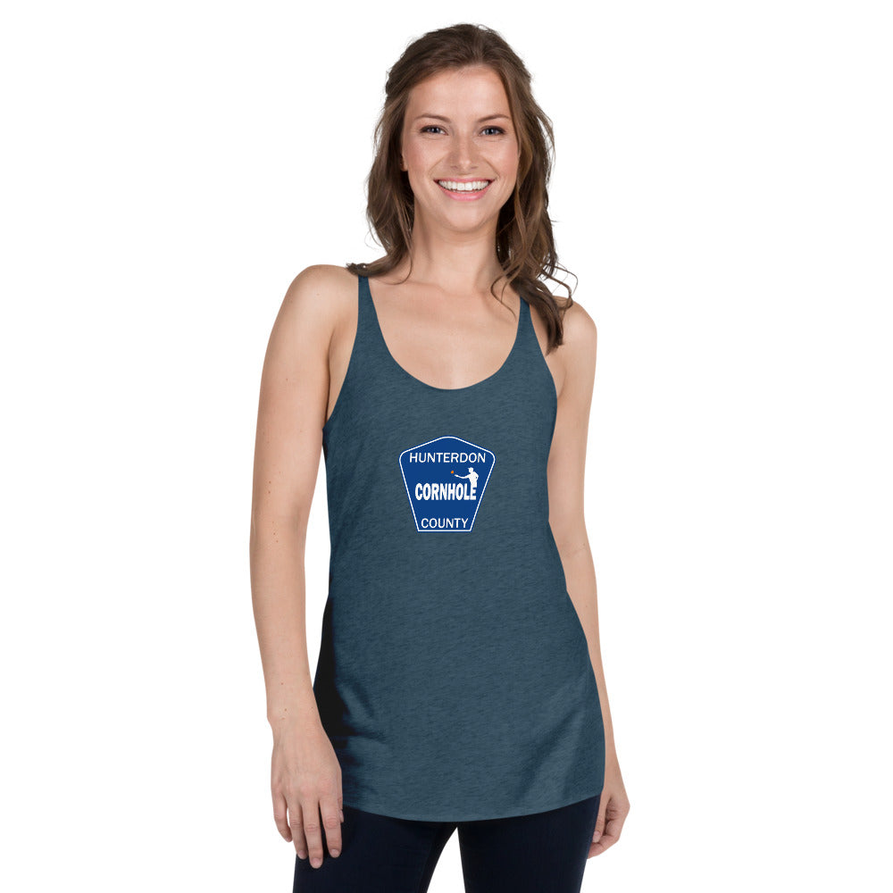 Hunterdon County Cornhole Women's Racerback Tank