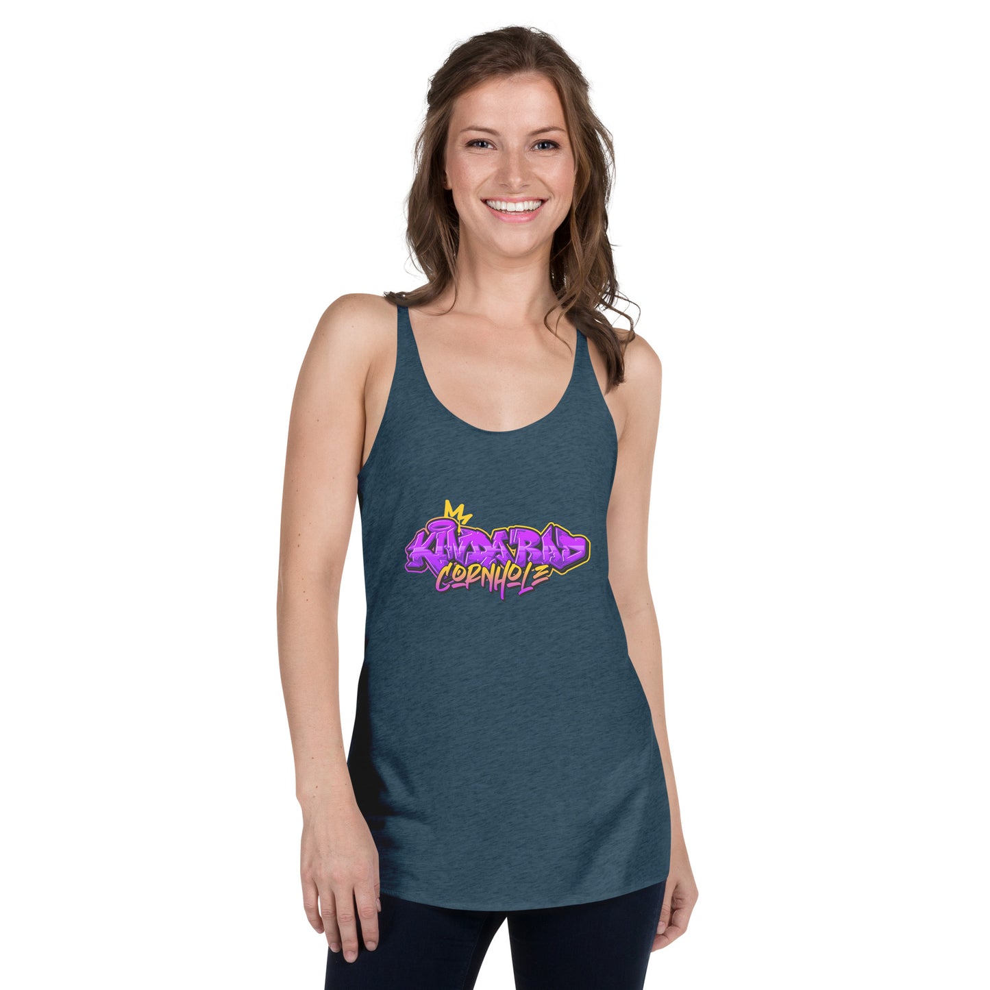 Kinda Rad Cornhole Women's Racerback Tank