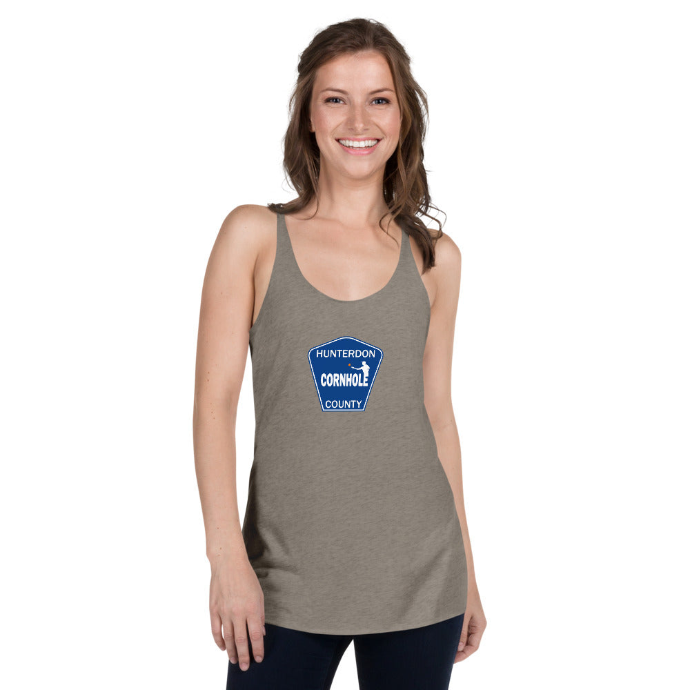Hunterdon County Cornhole Women's Racerback Tank