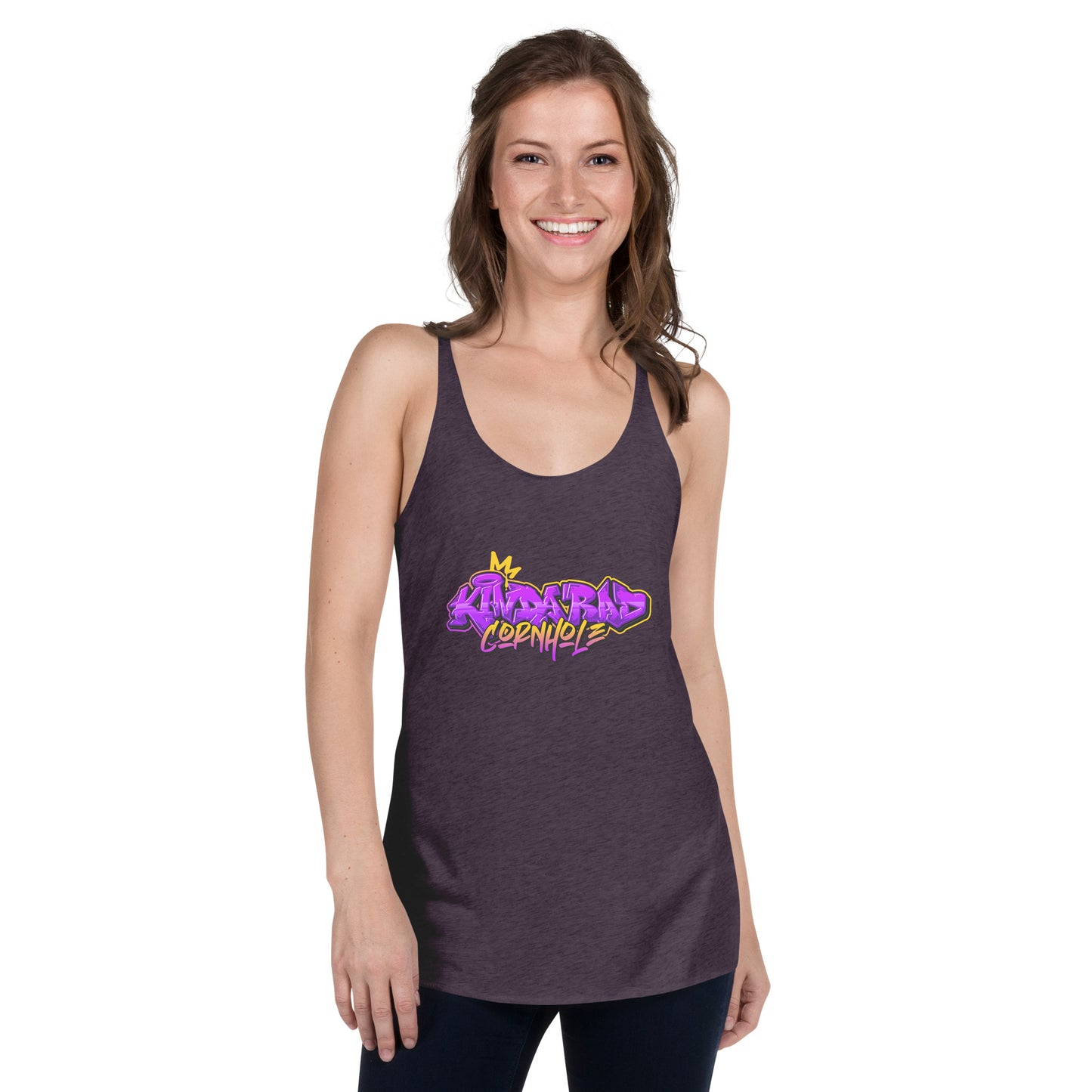Kinda Rad Cornhole Women's Racerback Tank