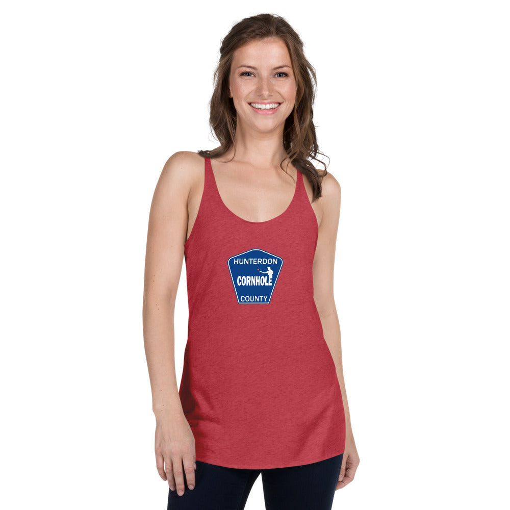 Hunterdon County Cornhole Women's Racerback Tank