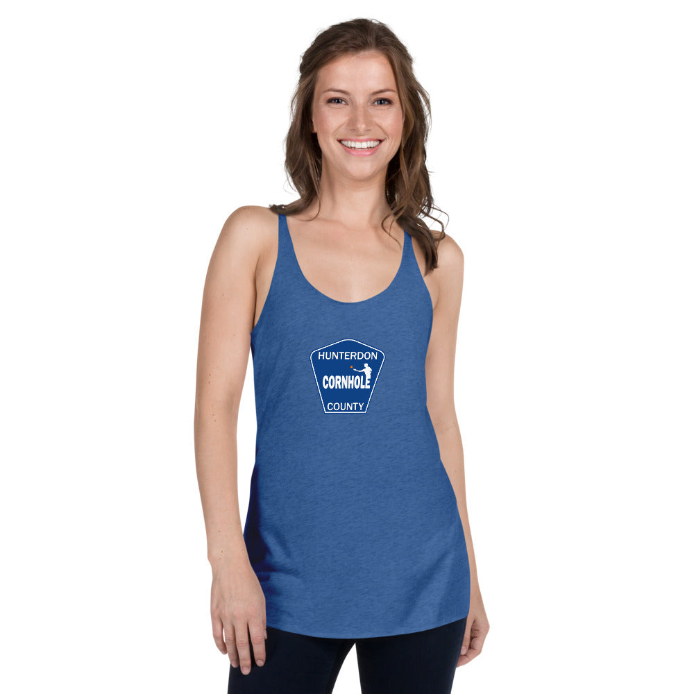 Hunterdon County Cornhole Women's Racerback Tank