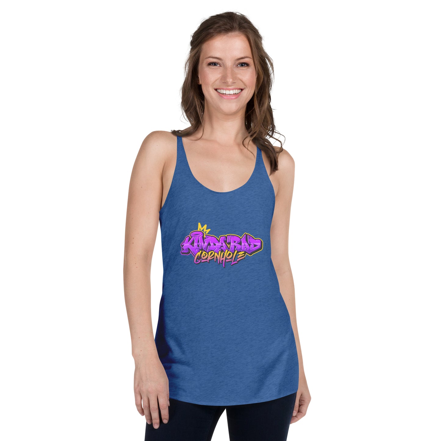 Kinda Rad Cornhole Women's Racerback Tank
