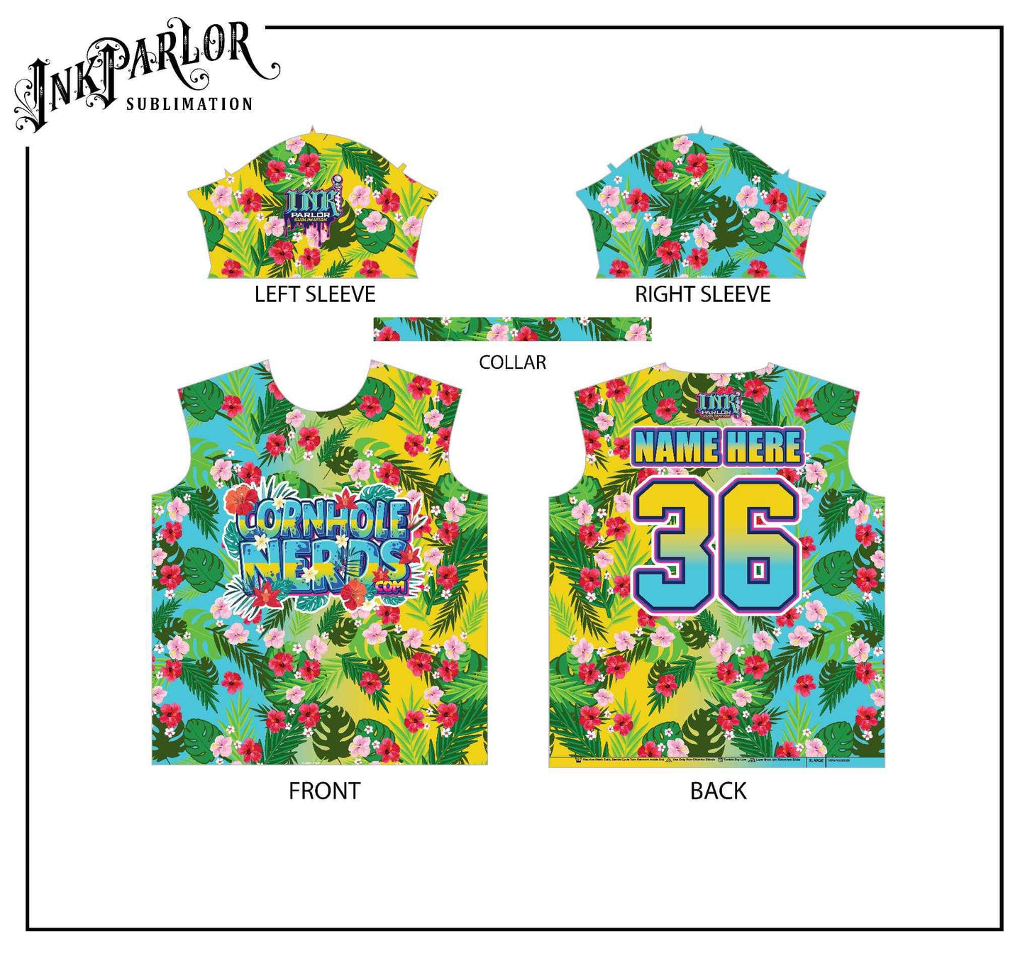 Cornhole Nerds Hawaiian Inspired Jersey(s)