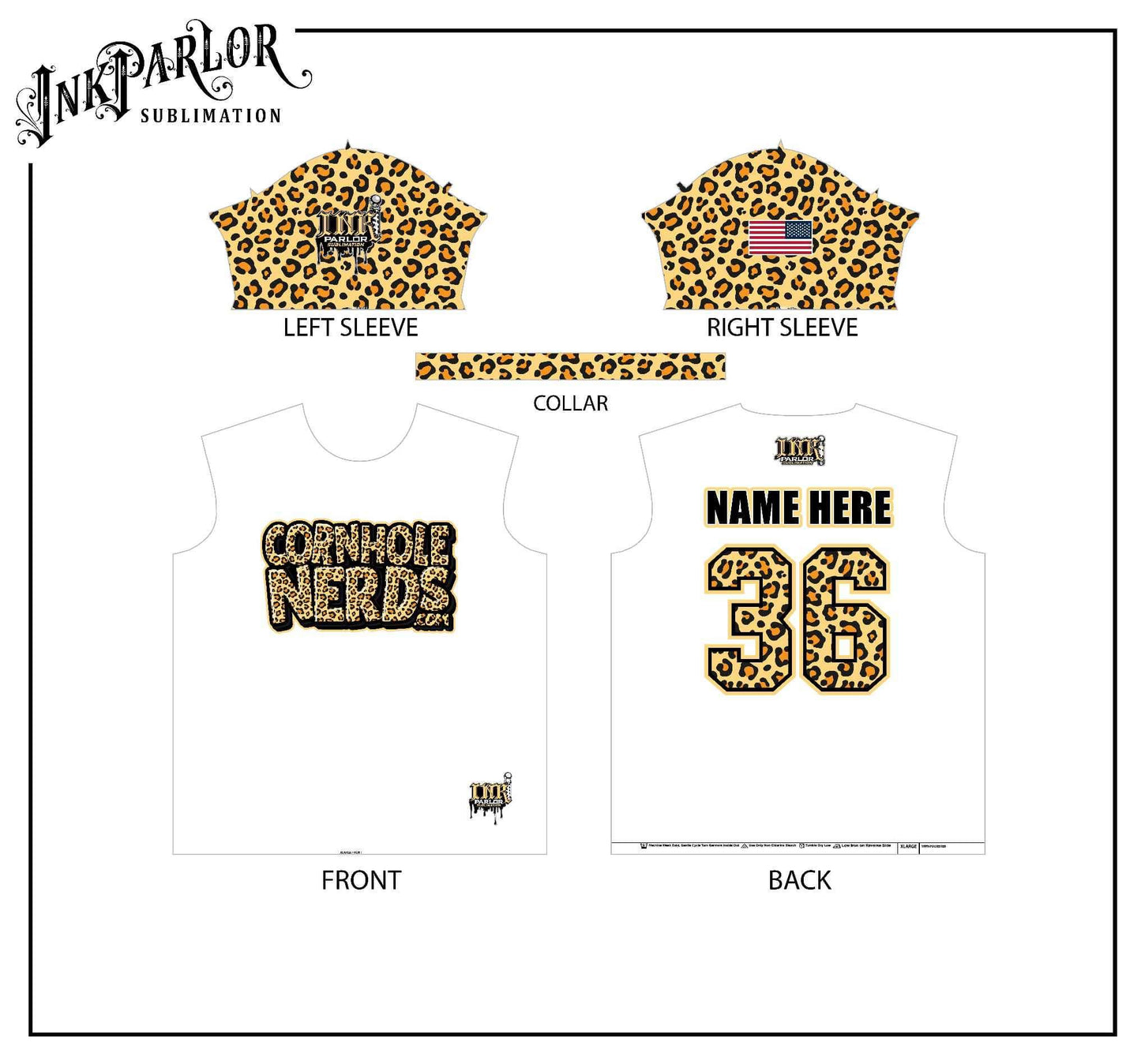 Cornhole Nerds leopard jersey(s)