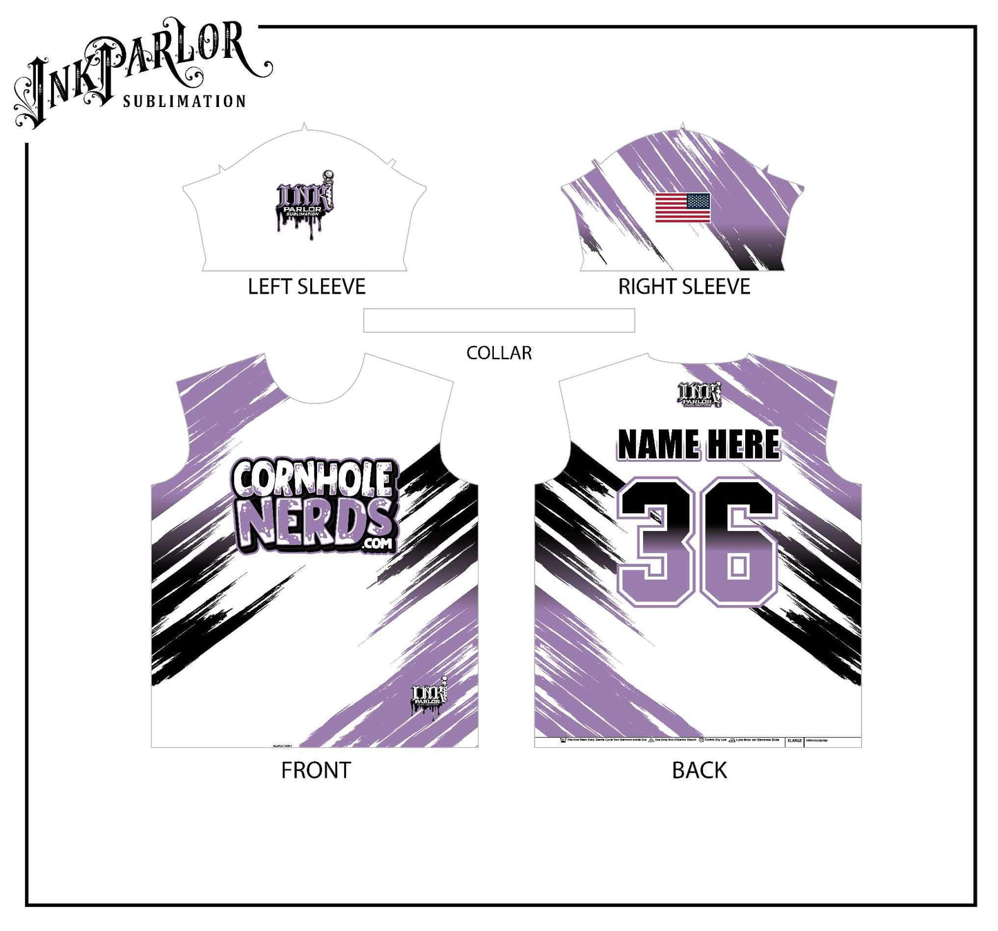 Cornhole Nerds Pink/blue, light purple Jersey(s)