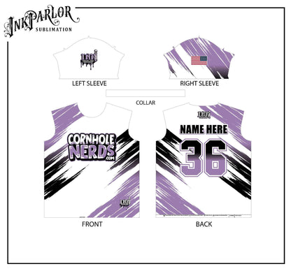 Cornhole Nerds Pink/blue, light purple Jersey(s)