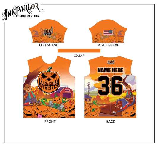 Cornhole Nerds pumpkin patch jersey
