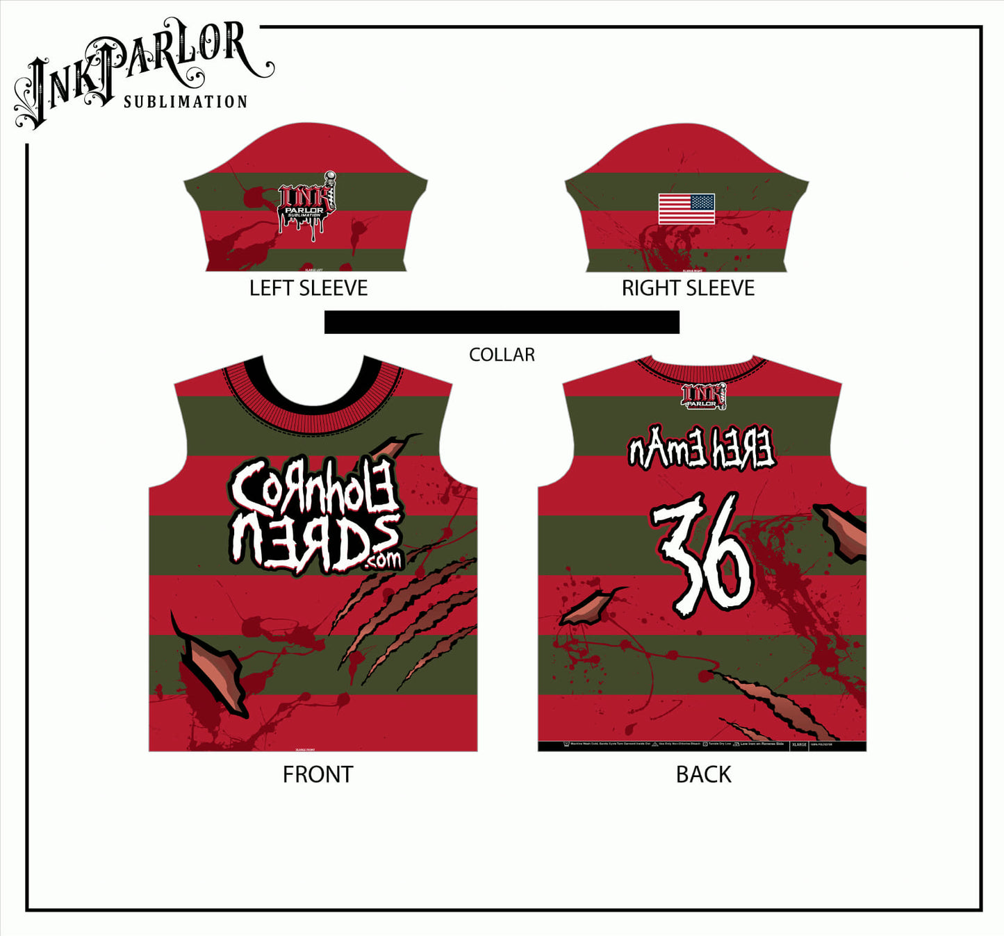 Cornhole Nerds A Nightmare on Nerd Street jersey